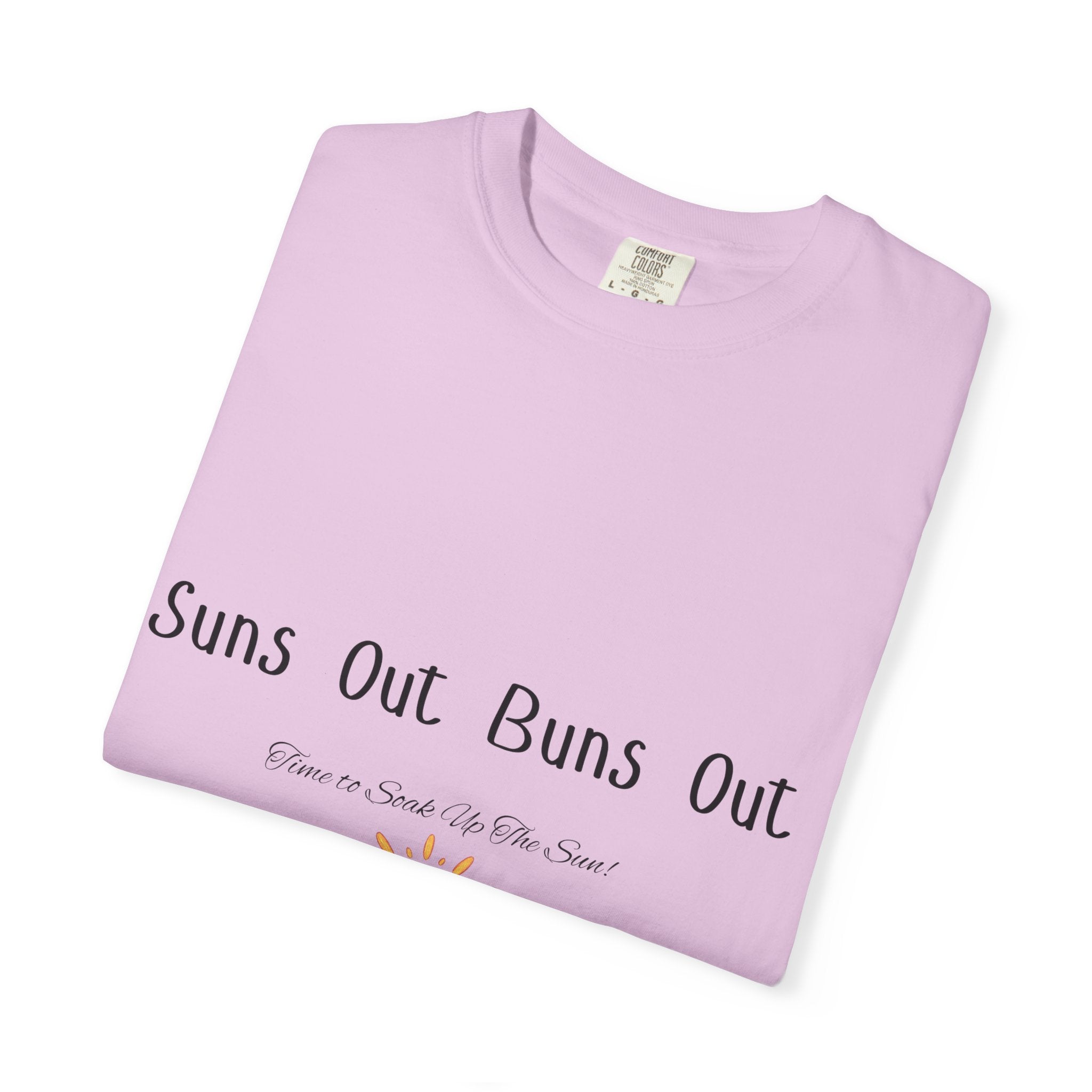 Suns Out Buns Out T-Shirt — Funny Burger Beach Tee