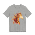 Autumn Sunflower Horse Graphic T-Shirt