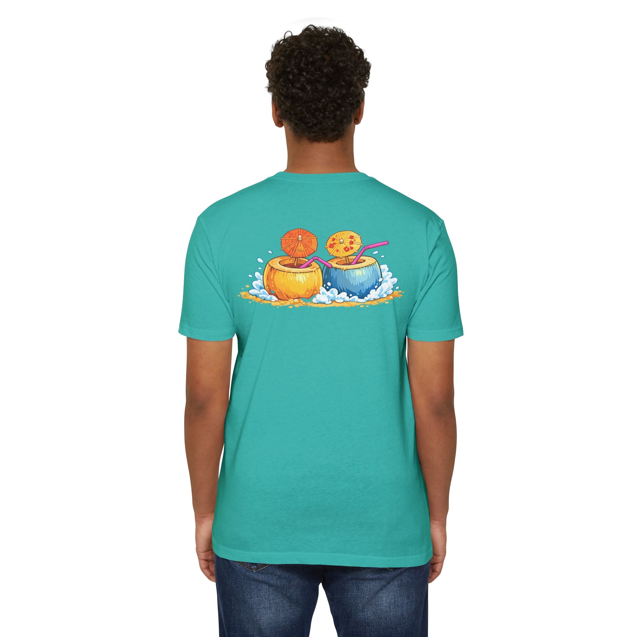 "Beaches, Vacations, & Good Drinks" Tropical Drink Tee