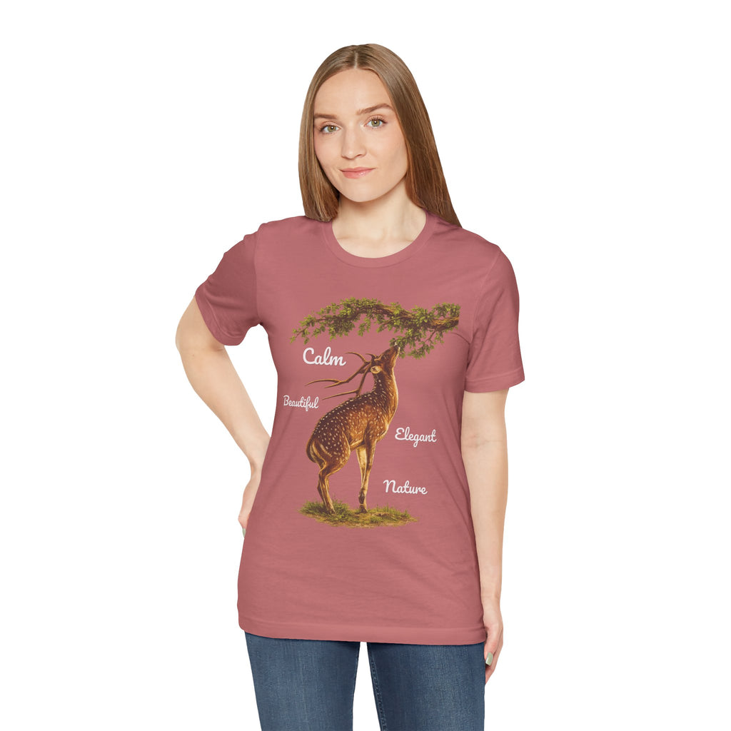 Calm Elegant Nature Deer T-Shirt