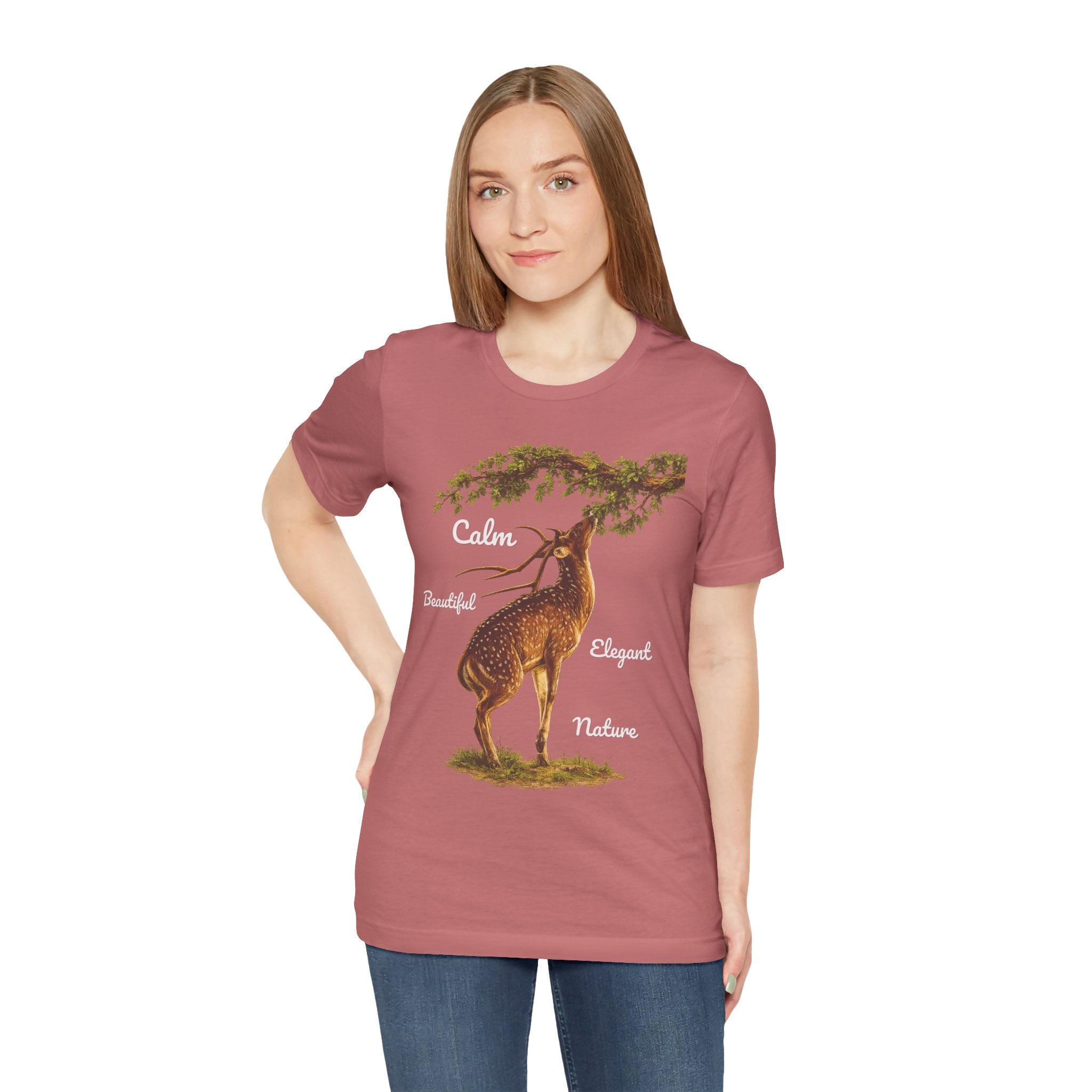 Calm Elegant Nature Deer T-Shirt