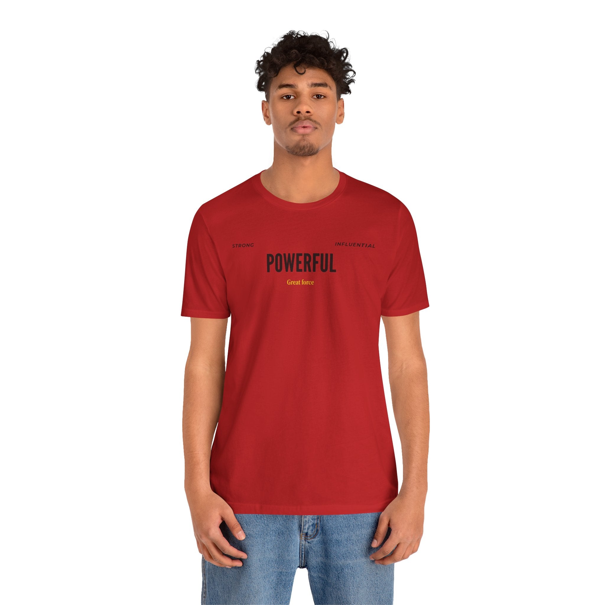 Powerful / Mighty Graphic Tee — Inspirational Strength T-Shirt