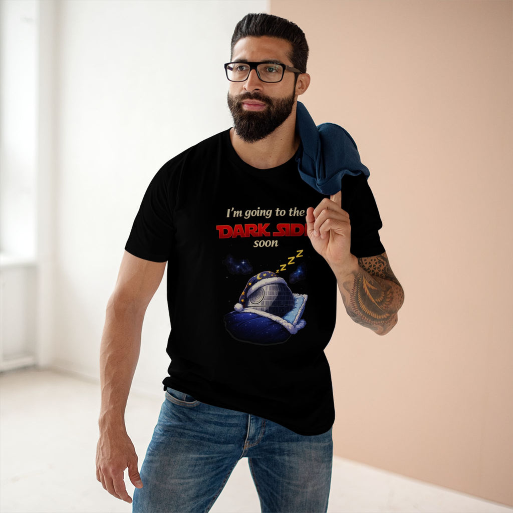 Dark Side Tee — "I'm Going to the Dark Side (Good)" Retro Sleepy Death Star T‑Shirt