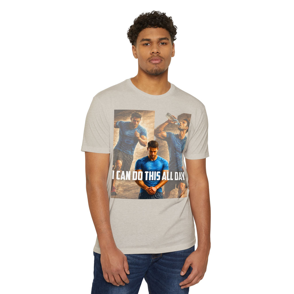 Motivational Workout T-Shirt — "I Can Do This All Day" Athletic Tee