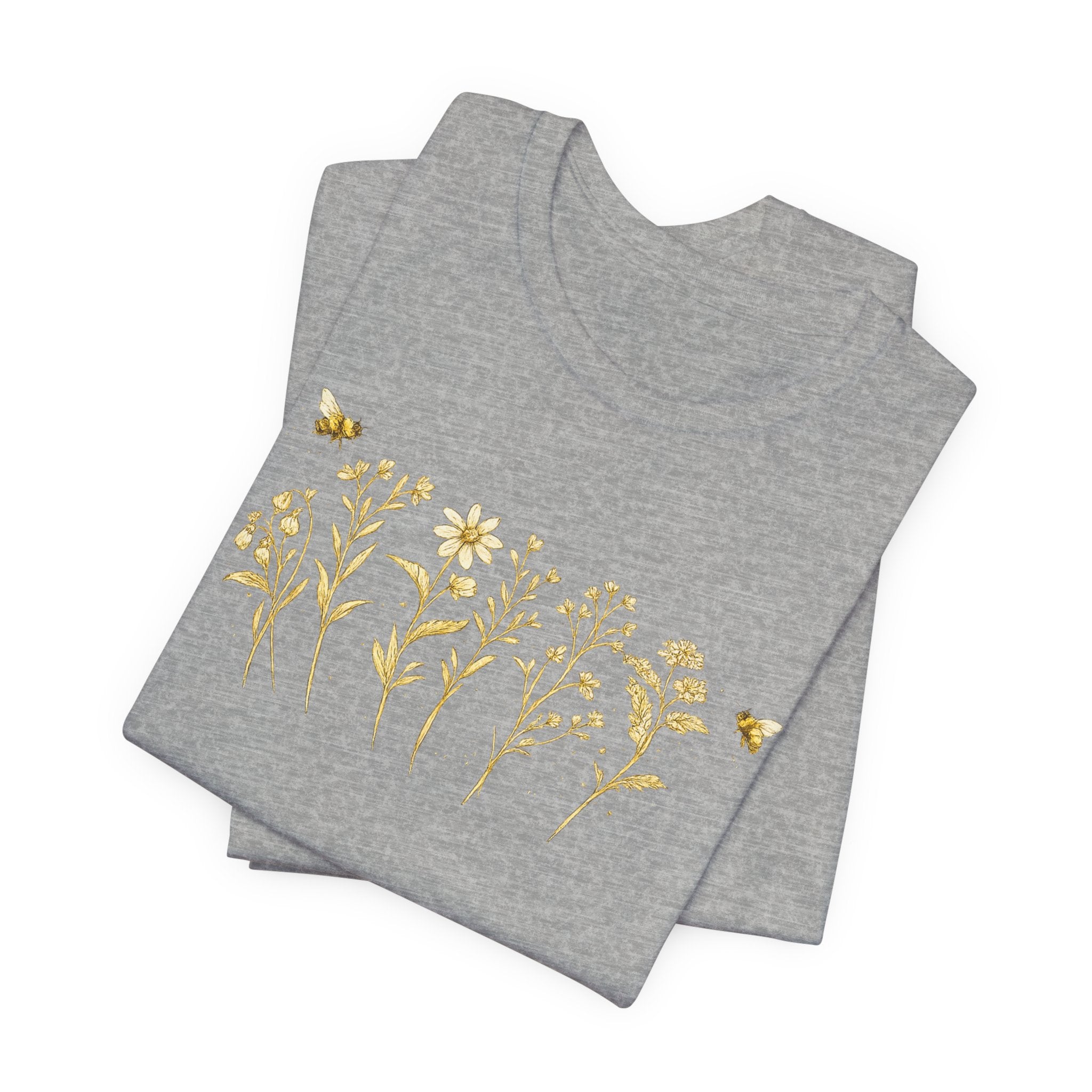 Gold Wildflower Graphic T-Shirt