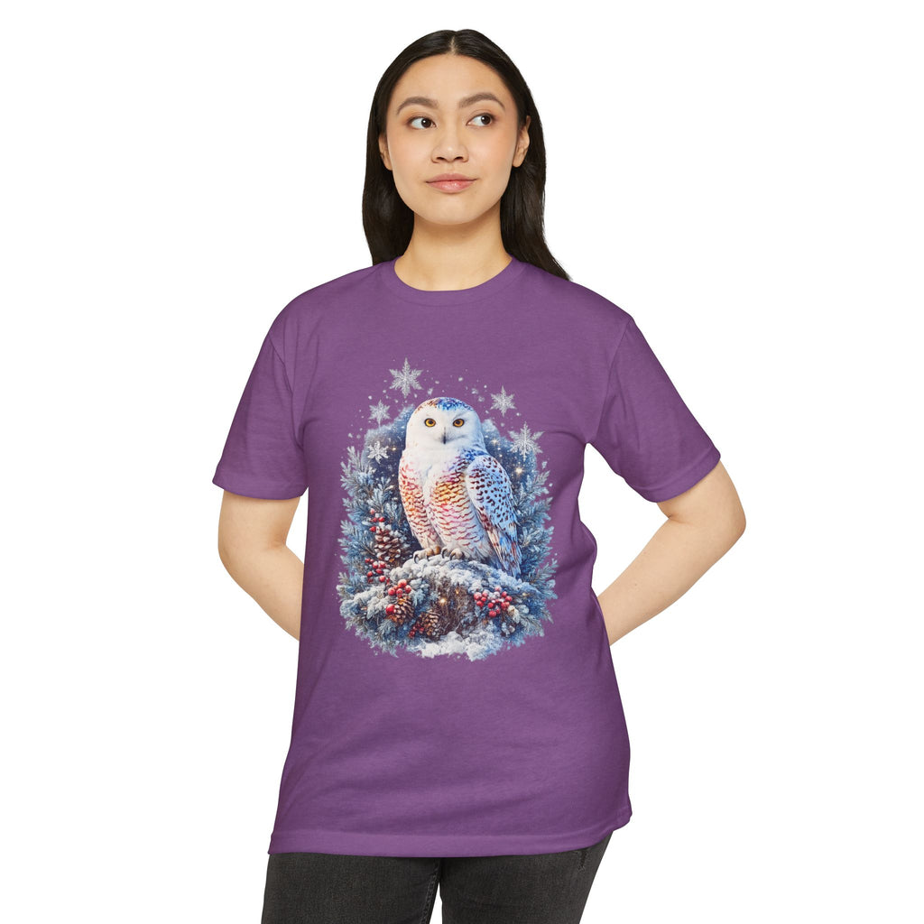 Snowy Owl Festive Holiday Winter T-Shirt