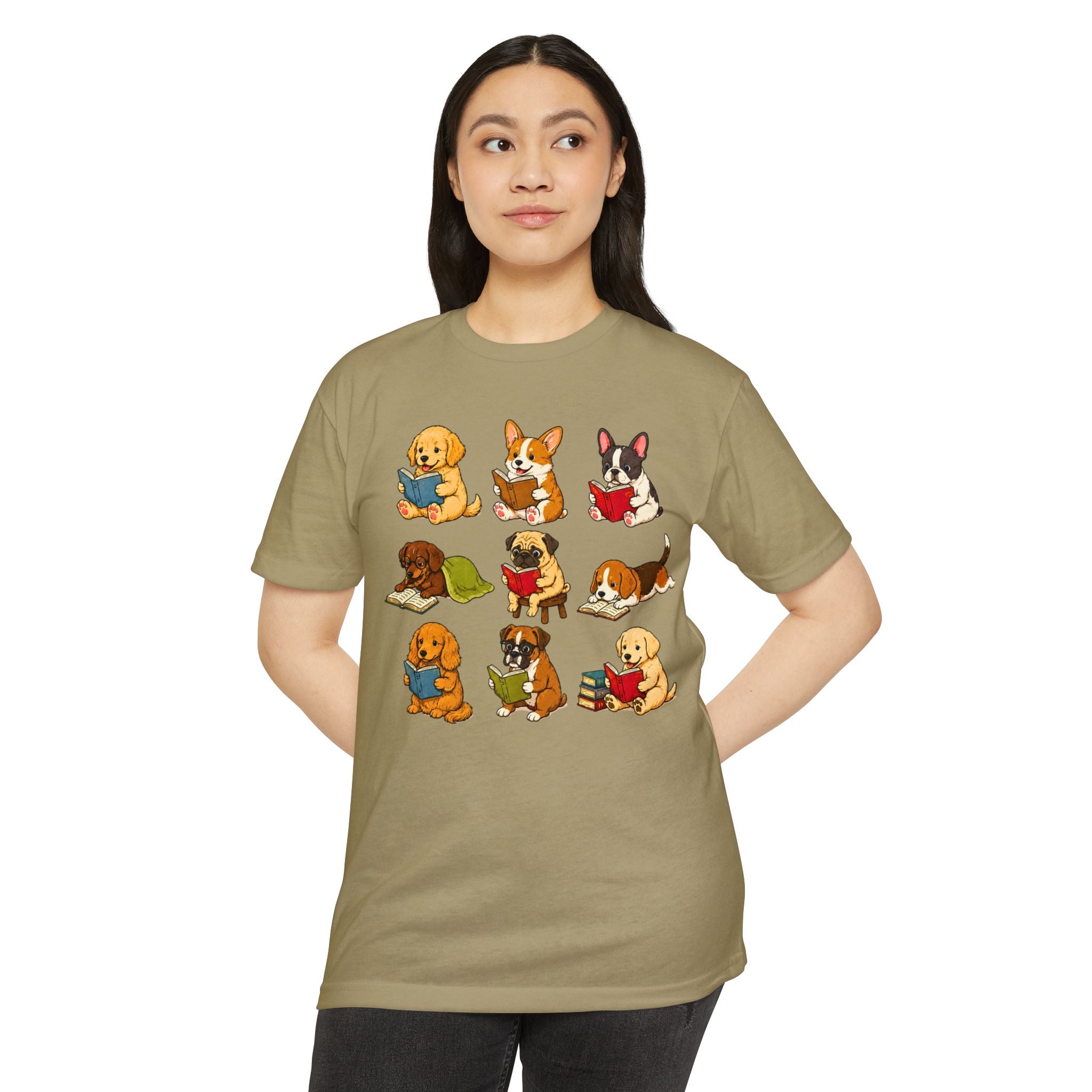 Cute Puppies Reading Dogs T-Shirt
