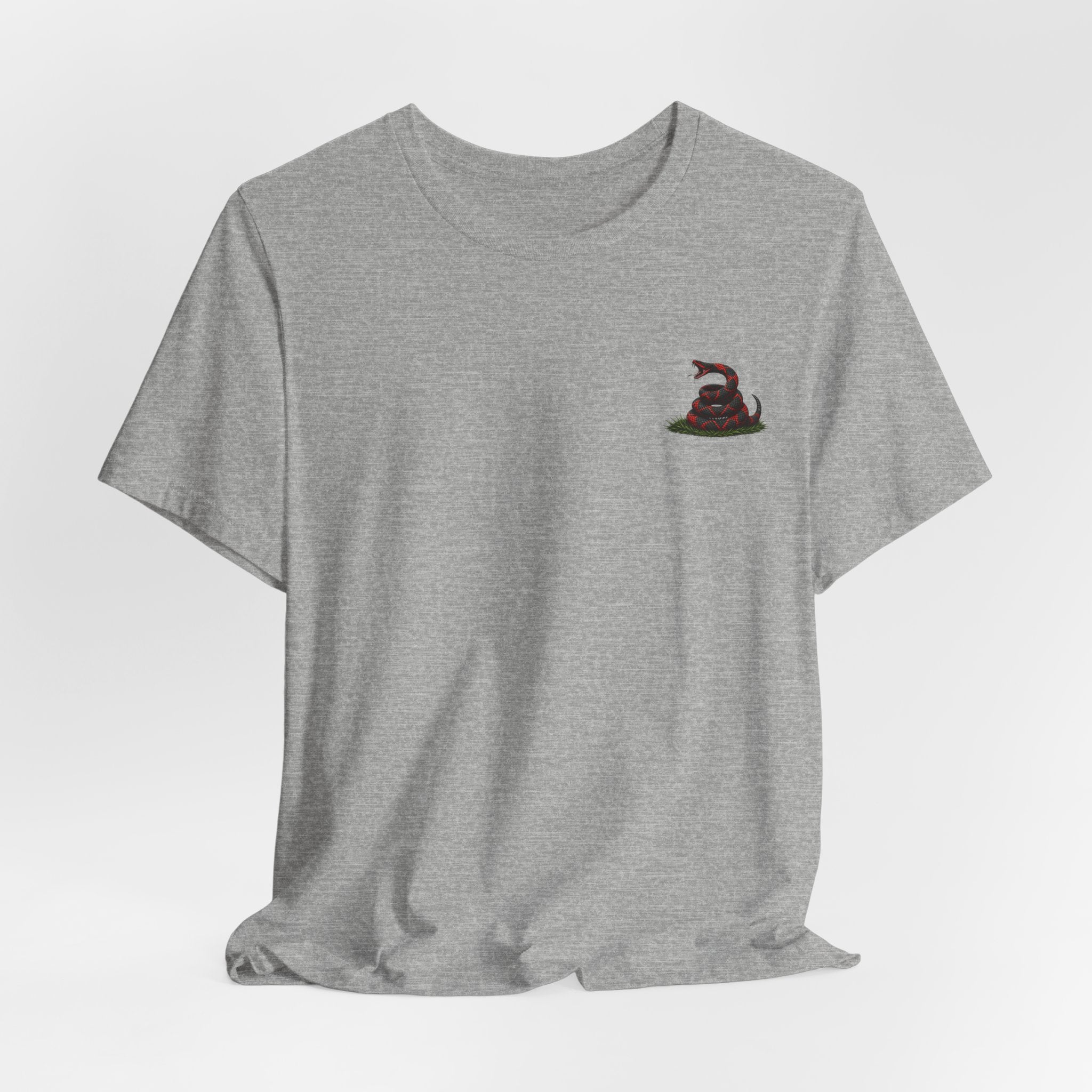 Don't Tread On Me Unisex Jersey Short Sleeve Tee Red and Black