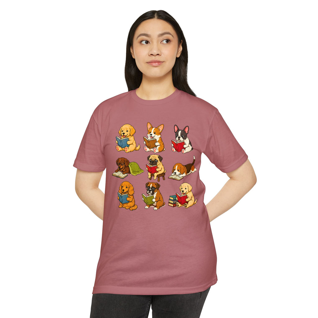 Cute Puppies Reading Dogs T-Shirt