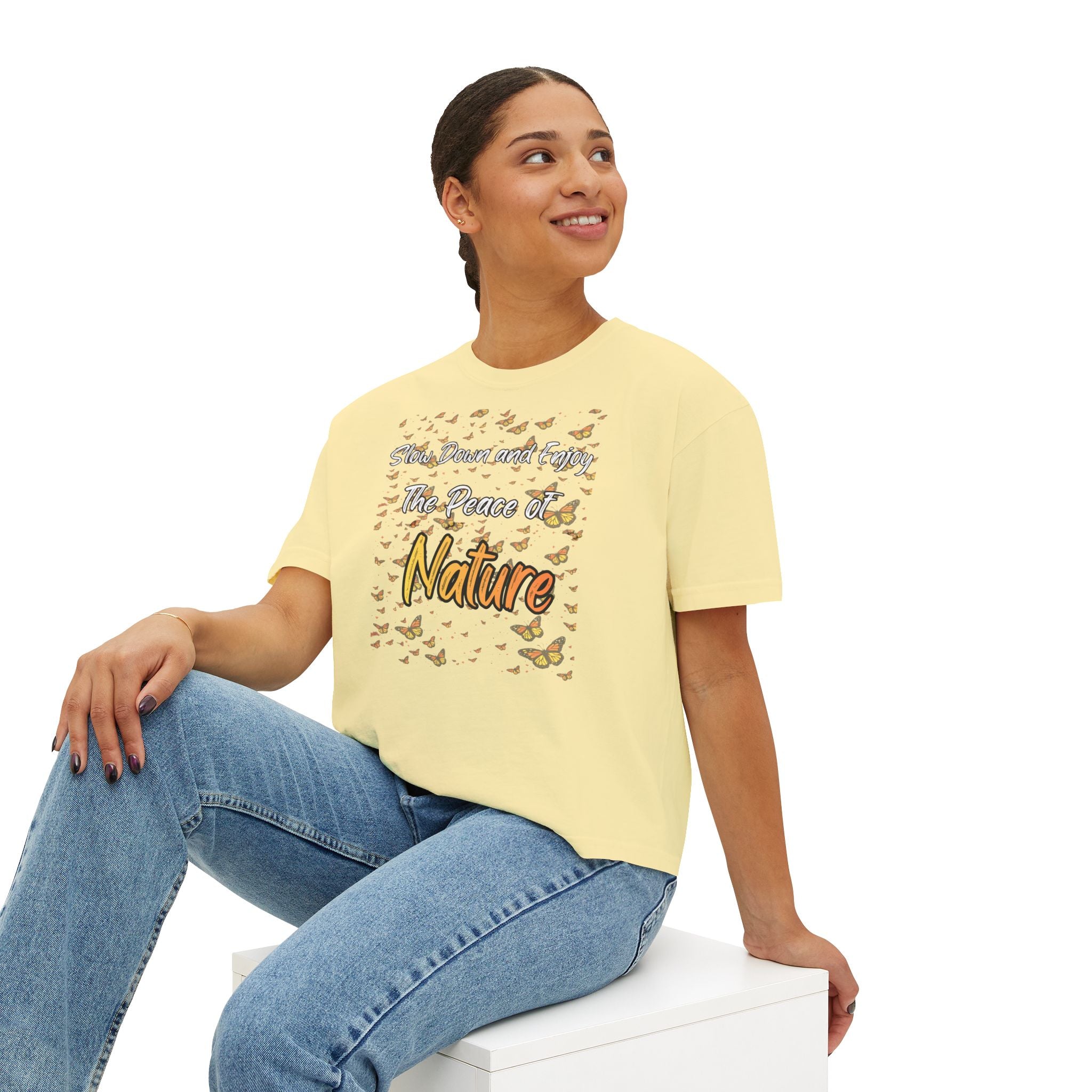 Enjoy The Peace of Nature Women’s Boxy T-Shirt