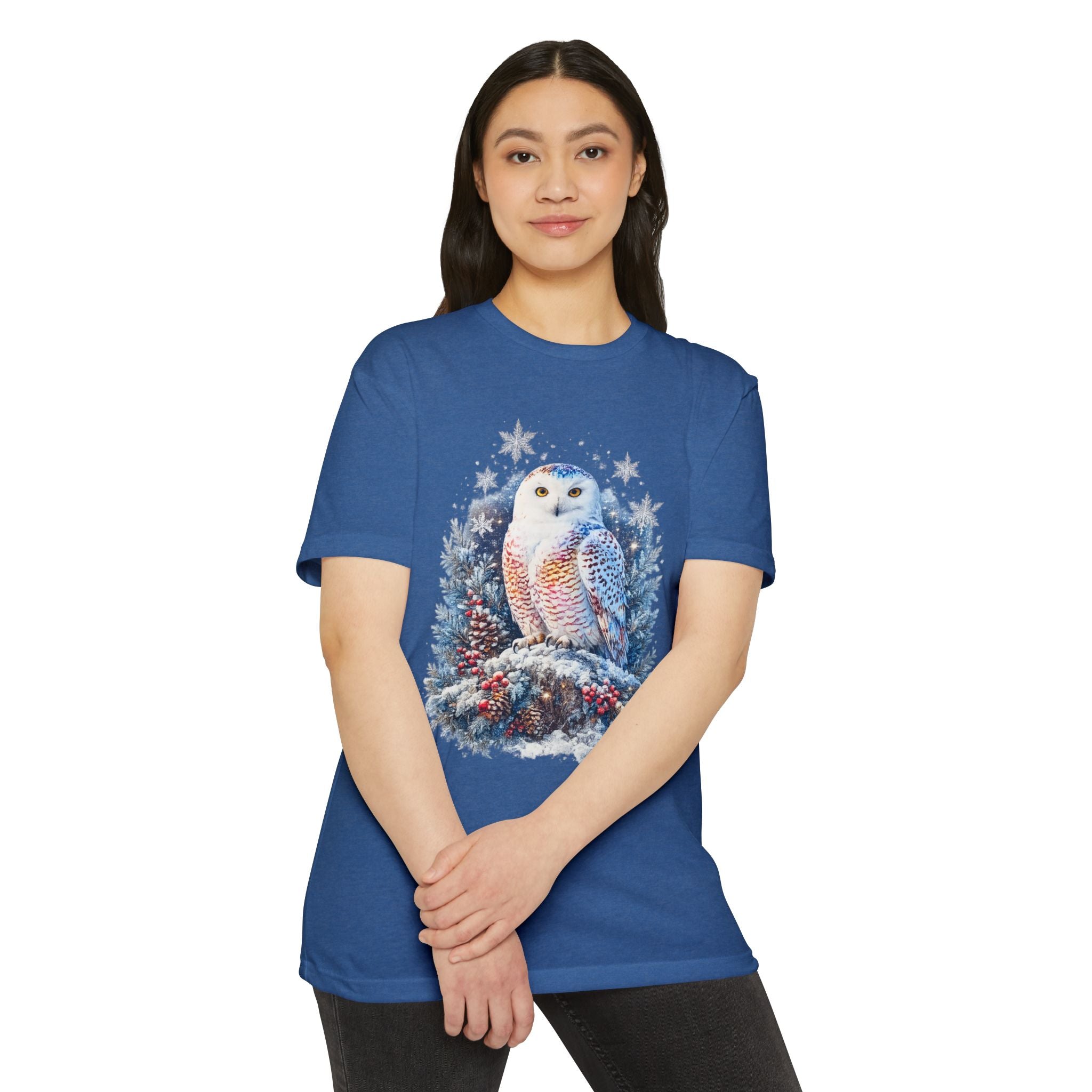 Snowy Owl Festive Holiday Winter T-Shirt