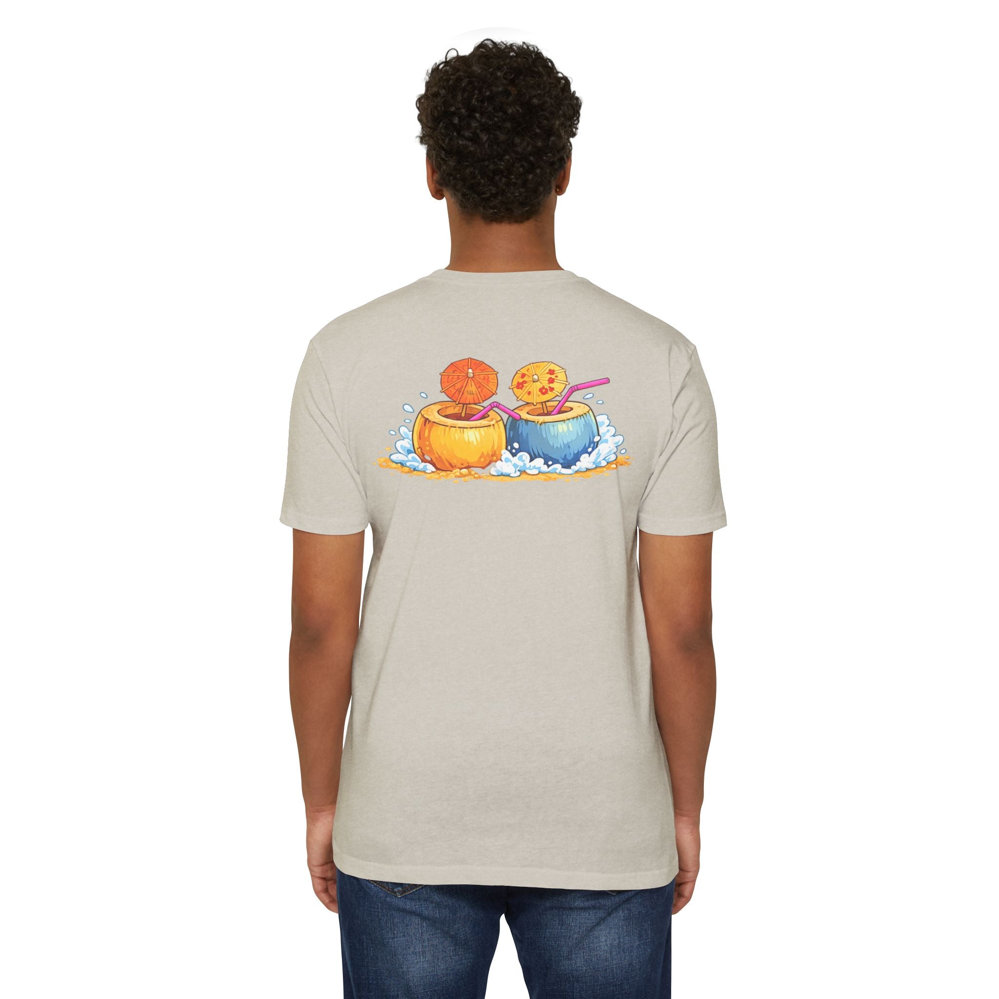 "Beaches, Vacations, & Good Drinks" Tropical Drink Tee