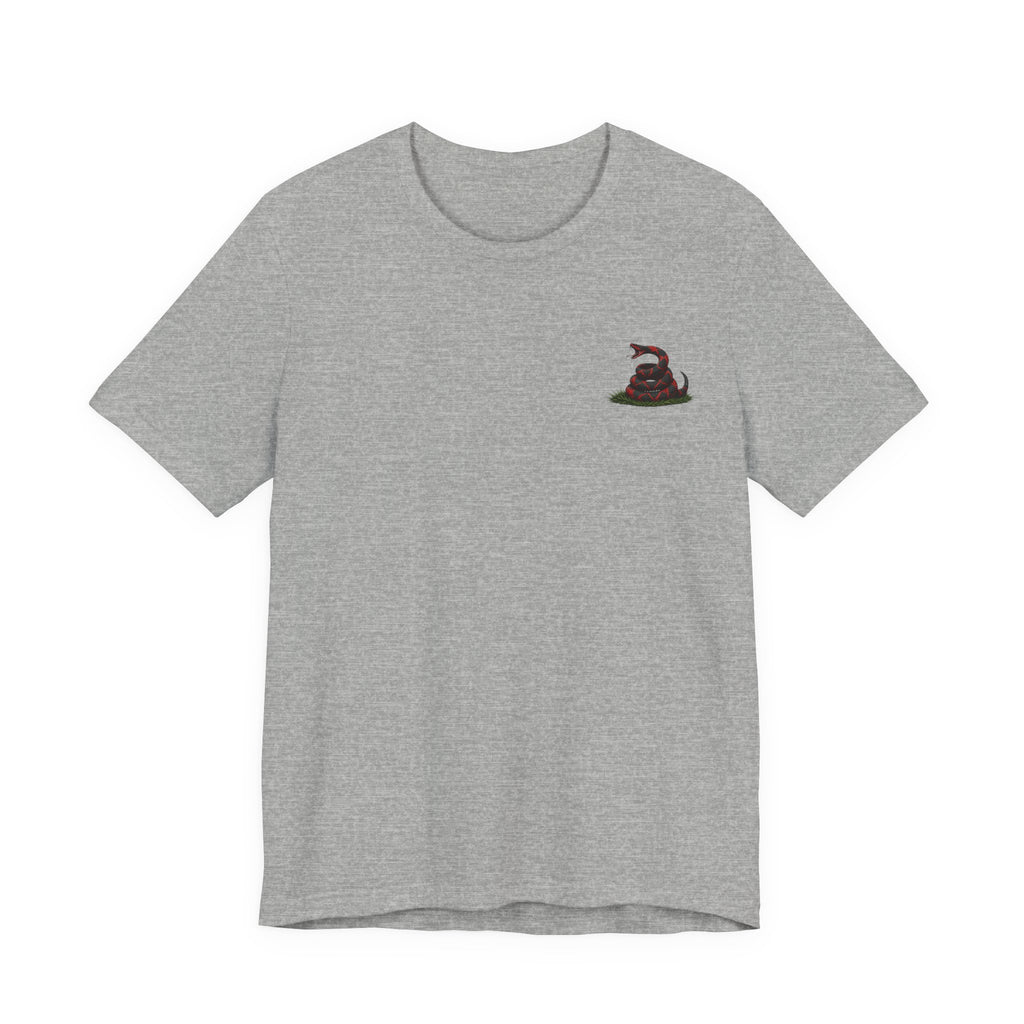 Don't Tread On Me Unisex Jersey Short Sleeve Tee Red and Black