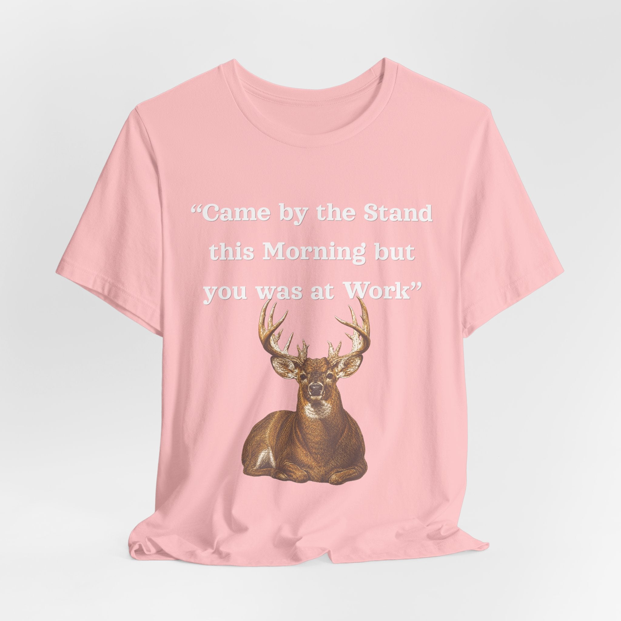 Deer Hunting "Came by the Stand this Morning but you was at Work" T-Shirt