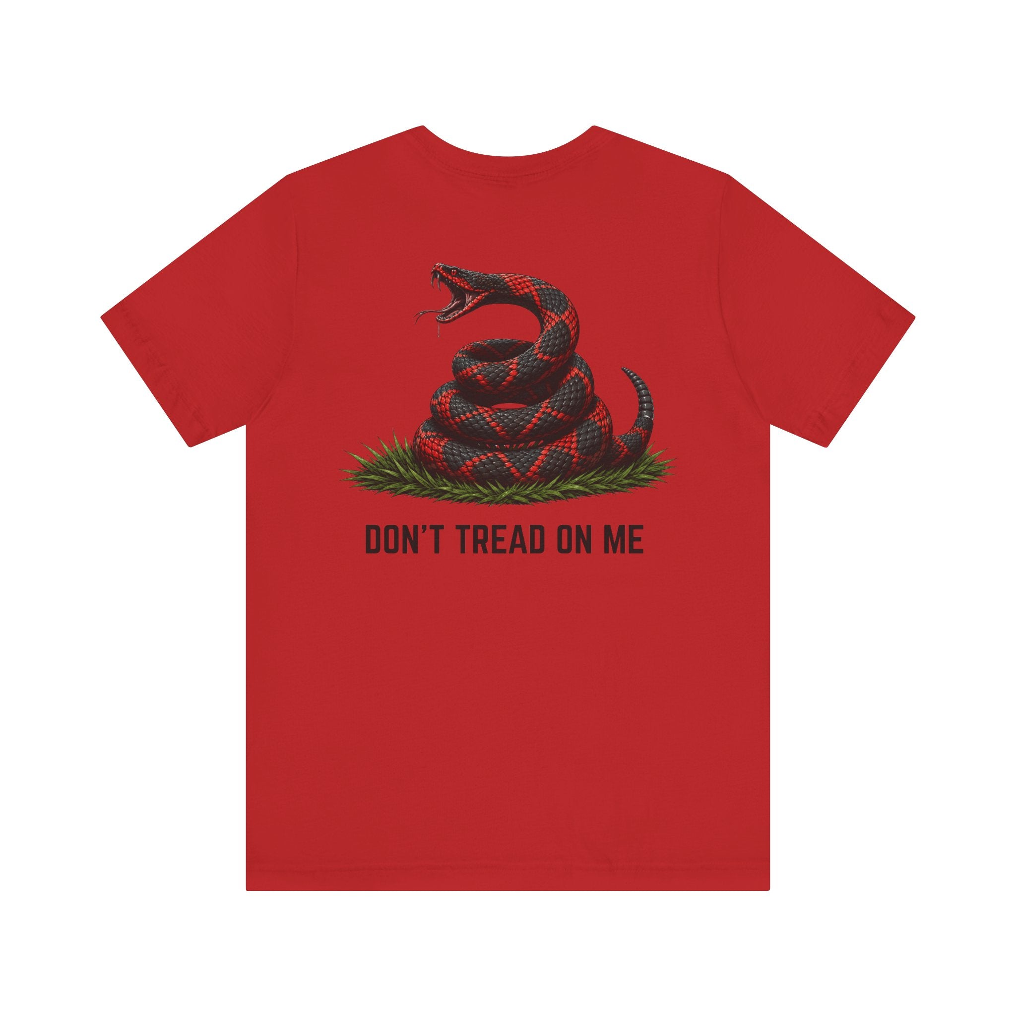 Don't Tread On Me Unisex Jersey Short Sleeve Tee Red and Black