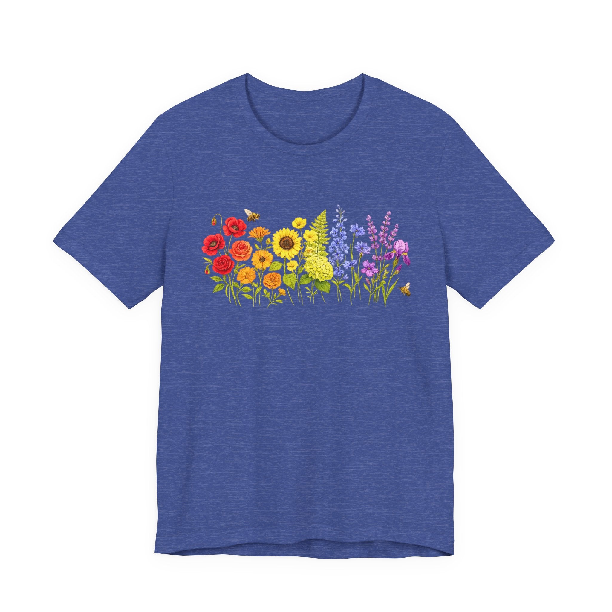 Wildflower Row Floral Garden Graphic T-Shirt