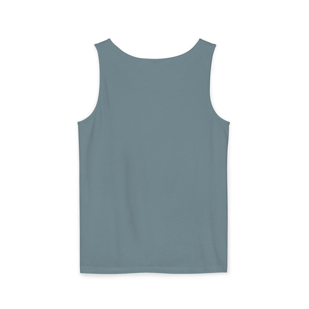 Beach Vibes Tank Top — "It’s Summer Somewhere" Flip-Flop & Sand Graphic