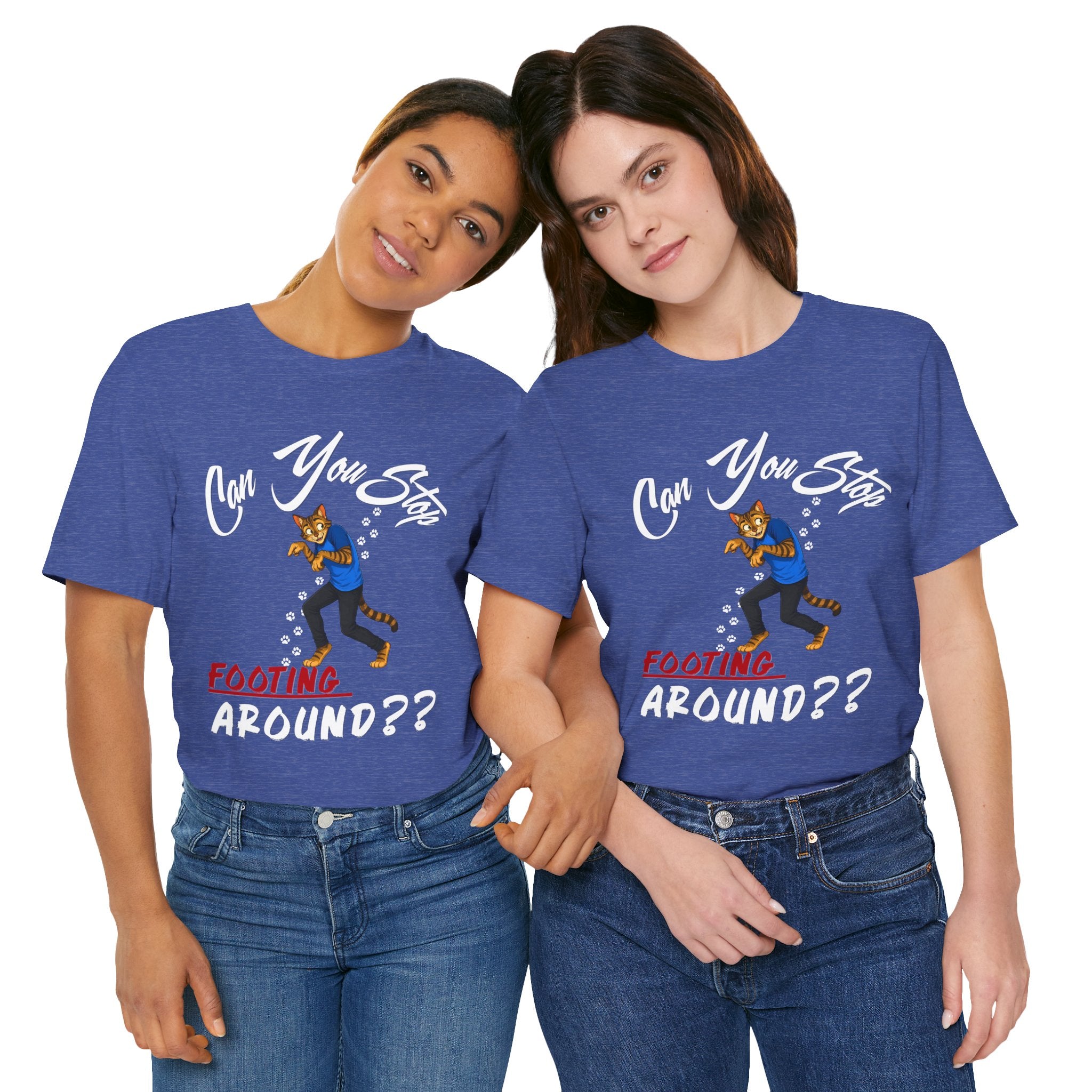 Can You Stop "P" Footing Around??” — Funny Paw Print Tee