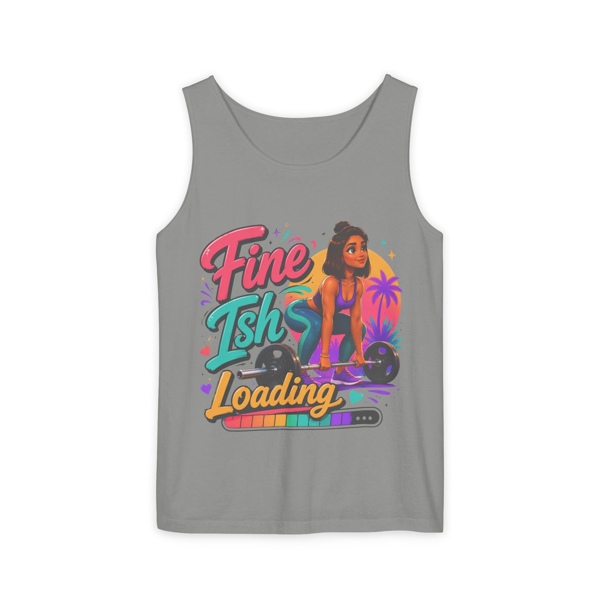 Loading Fine Tsh Tank Top — Retro Beach Vibe Graphic Tank