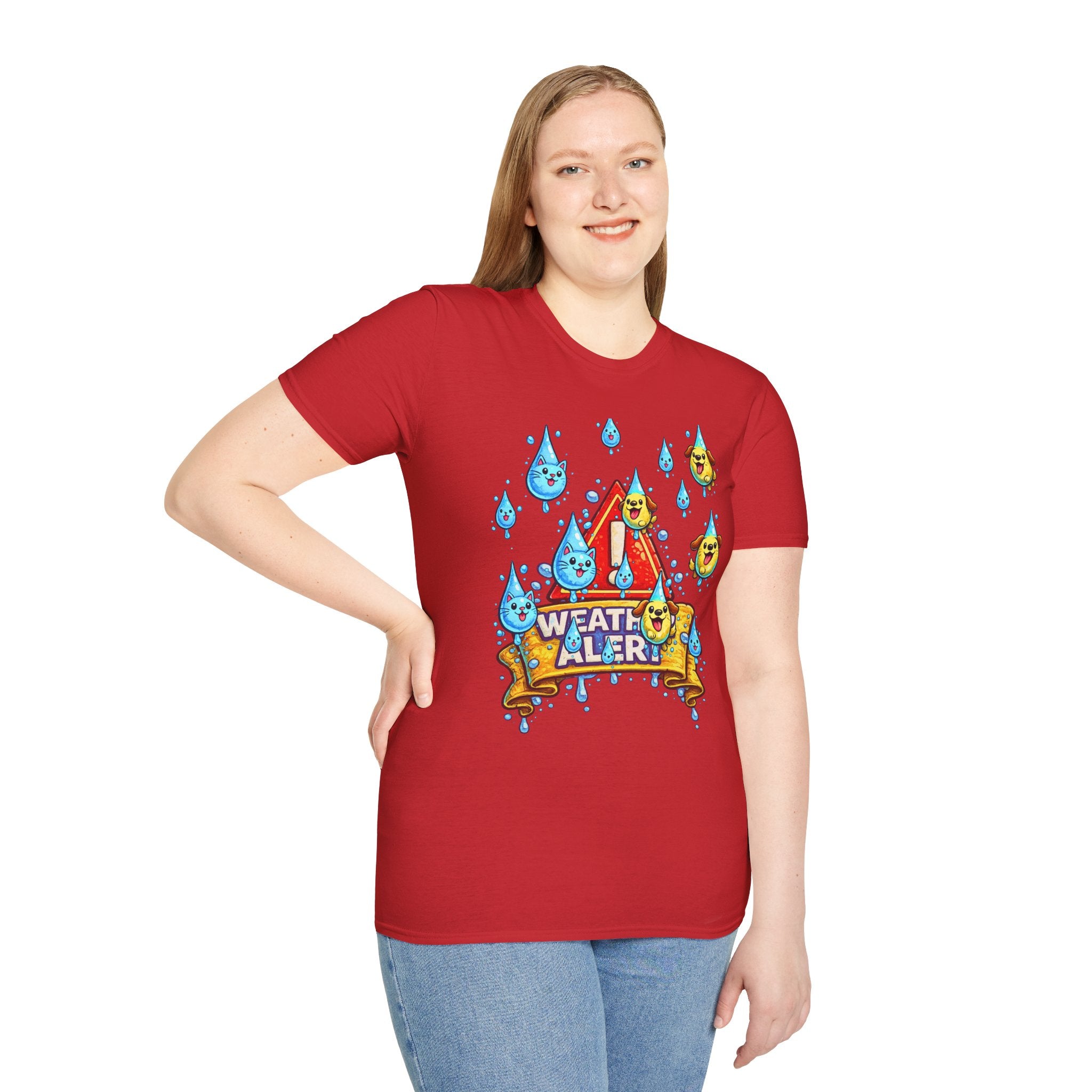 Weather Alert T-Shirt  " It's Raining Cats & Dogs"