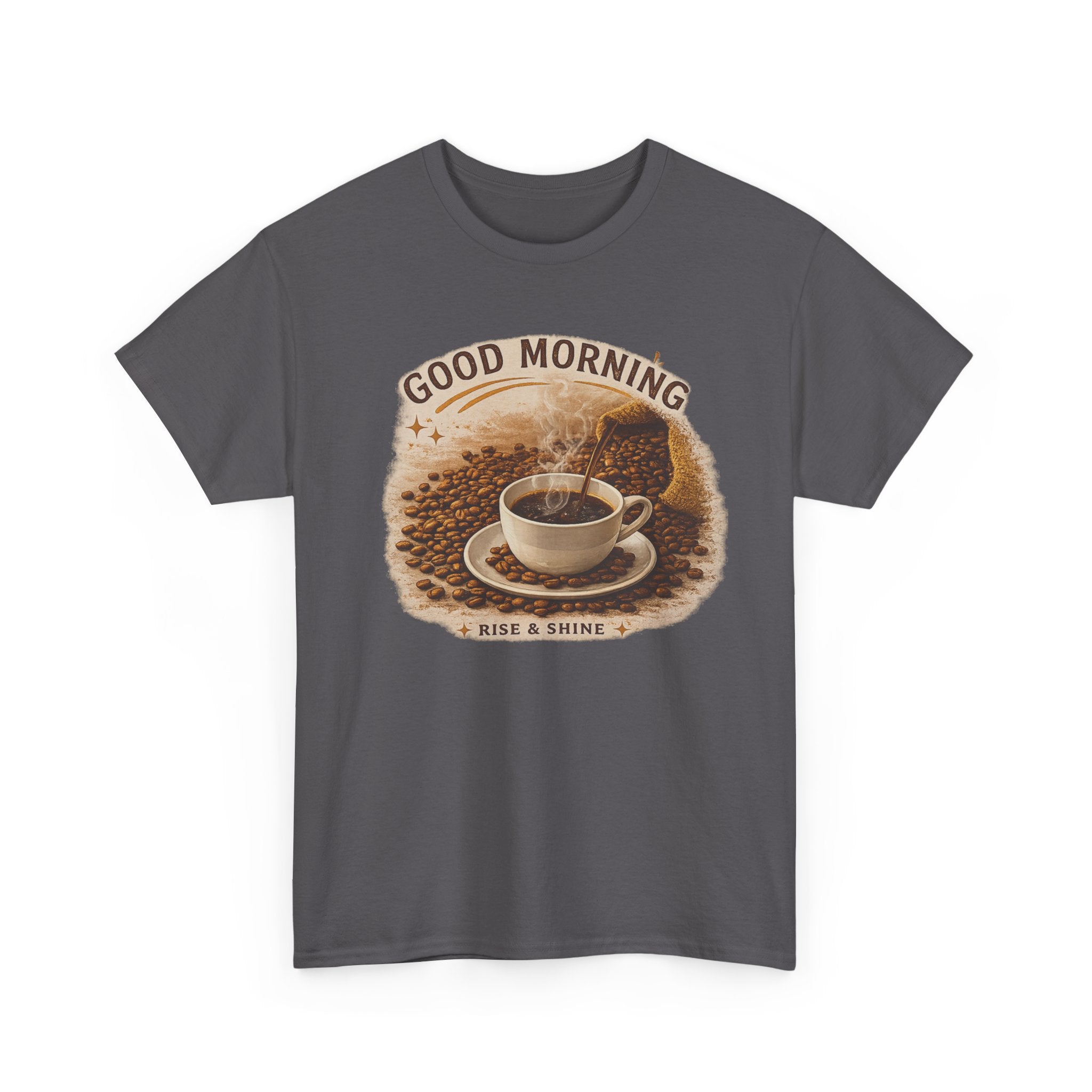 Good Morning' Rise & Shine Vintage Coffee T-Shirt