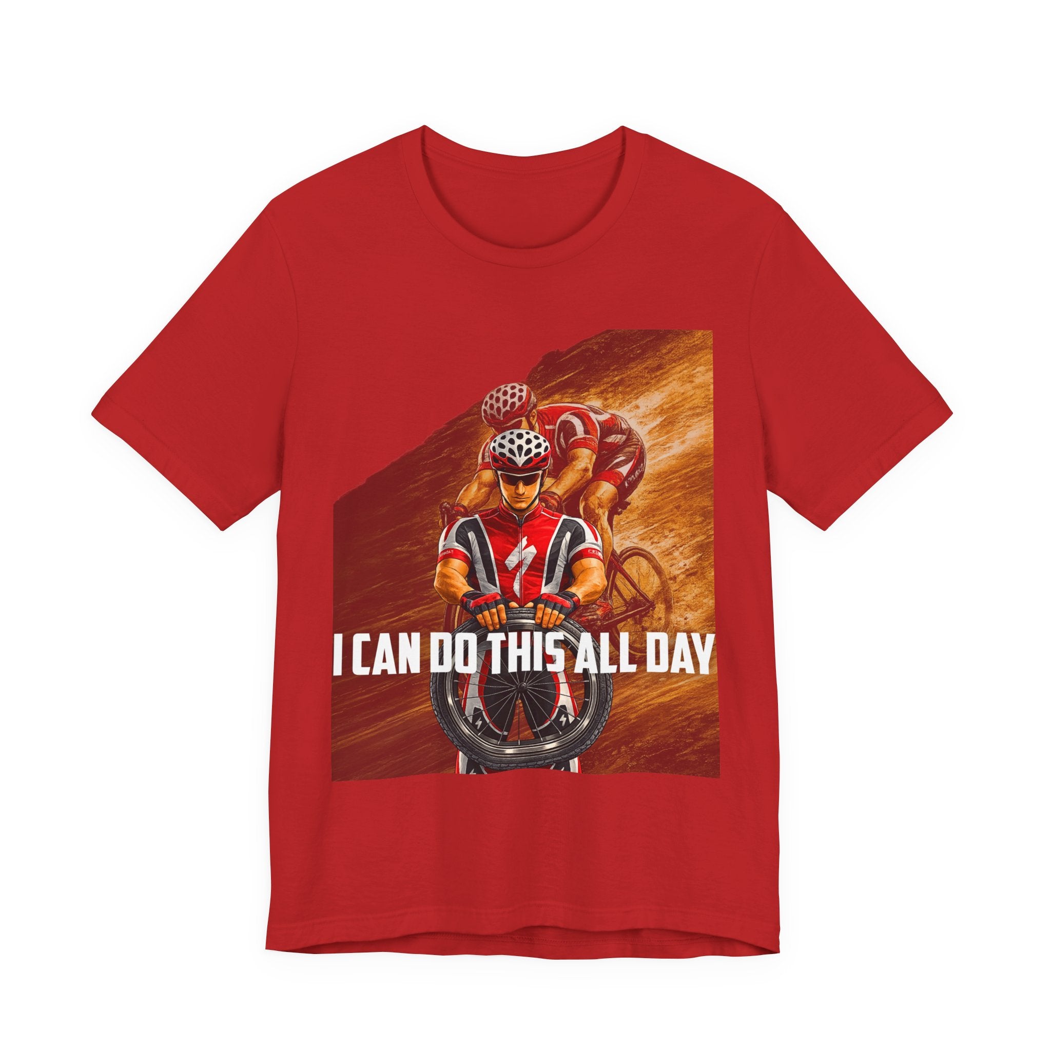 Cycling T‑Shirt — 'I Can Do This All Day' Motivational Road Bike Tee