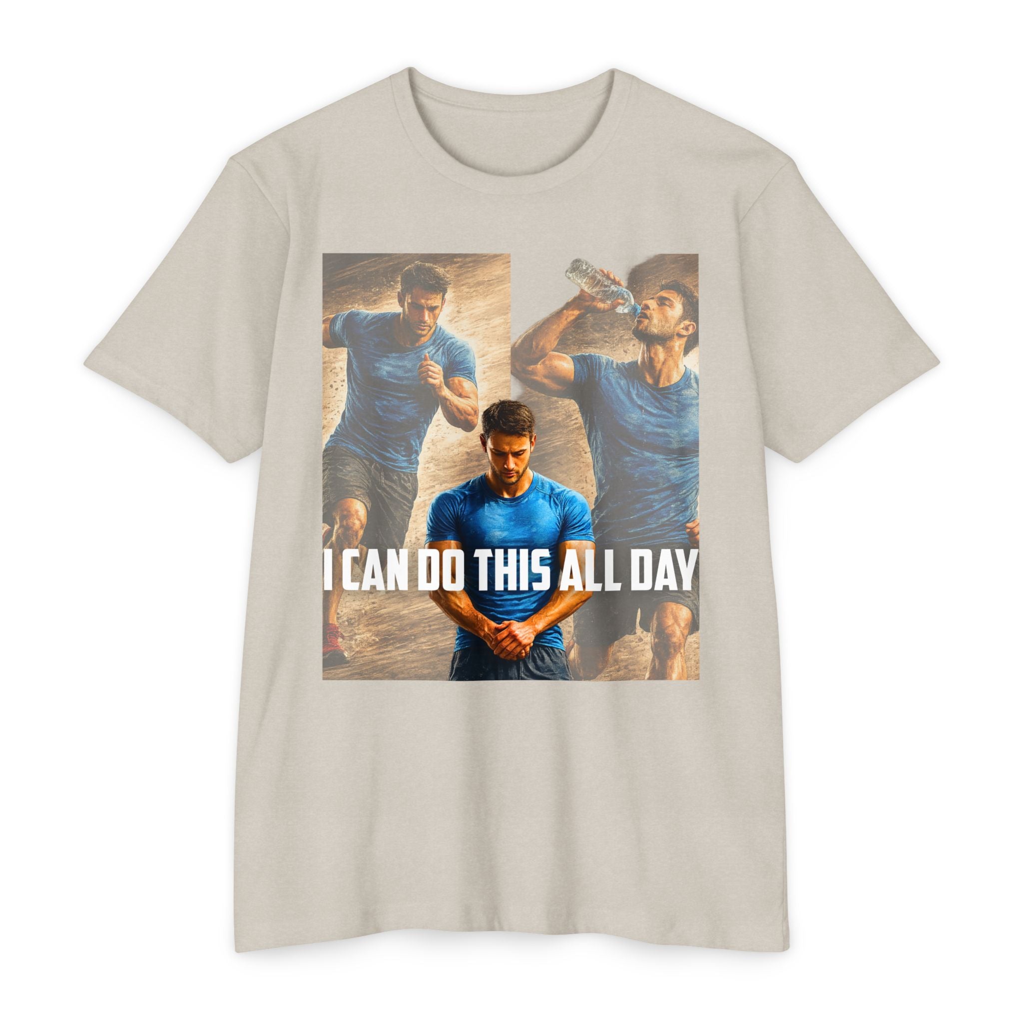 Motivational Workout T-Shirt — "I Can Do This All Day" Athletic Tee
