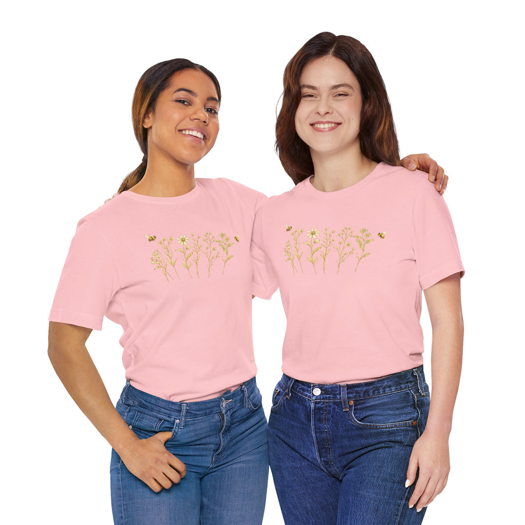 Gold Wildflower Graphic T-Shirt