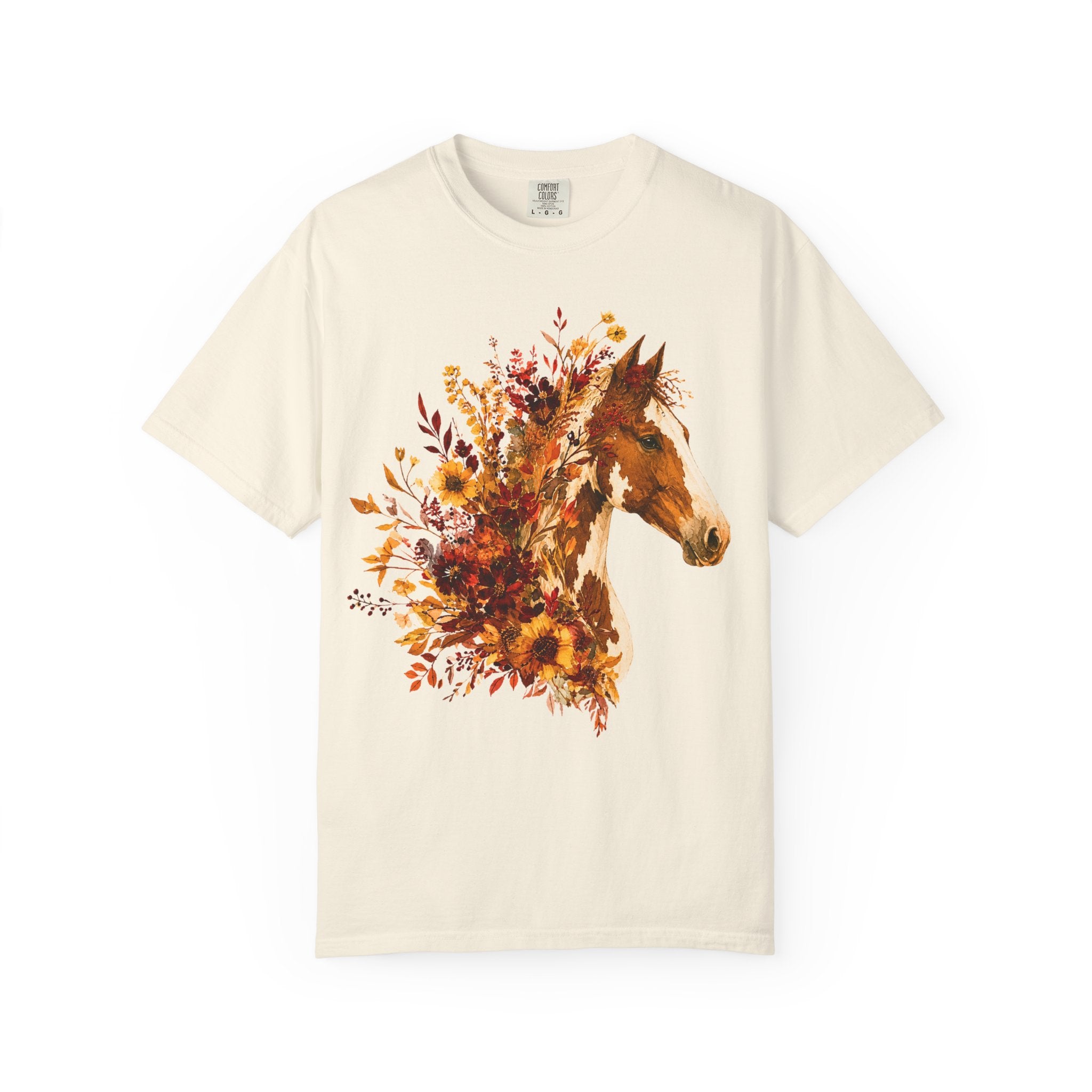 Autumn Sunflower Horse Head Tee