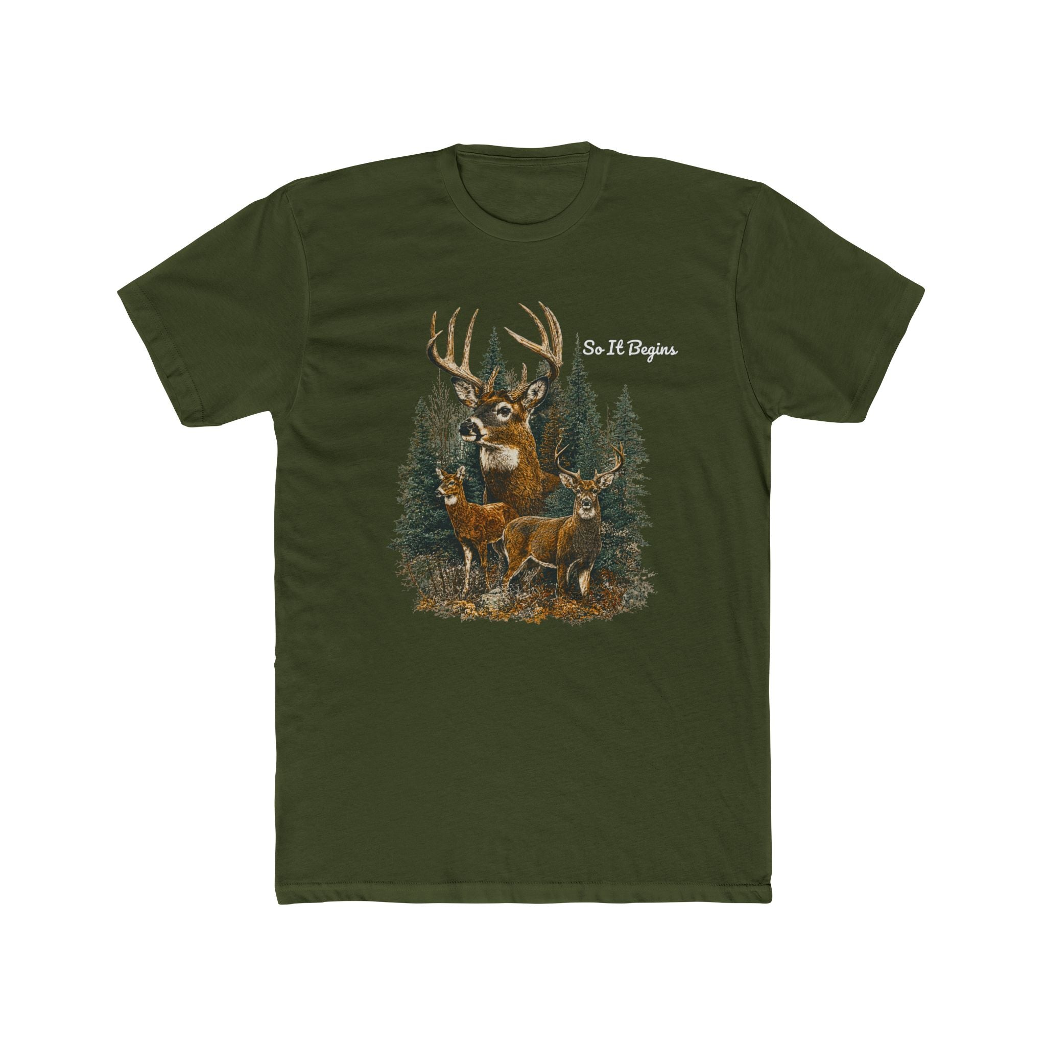 "So It Begins" Woodland Hunting Tee