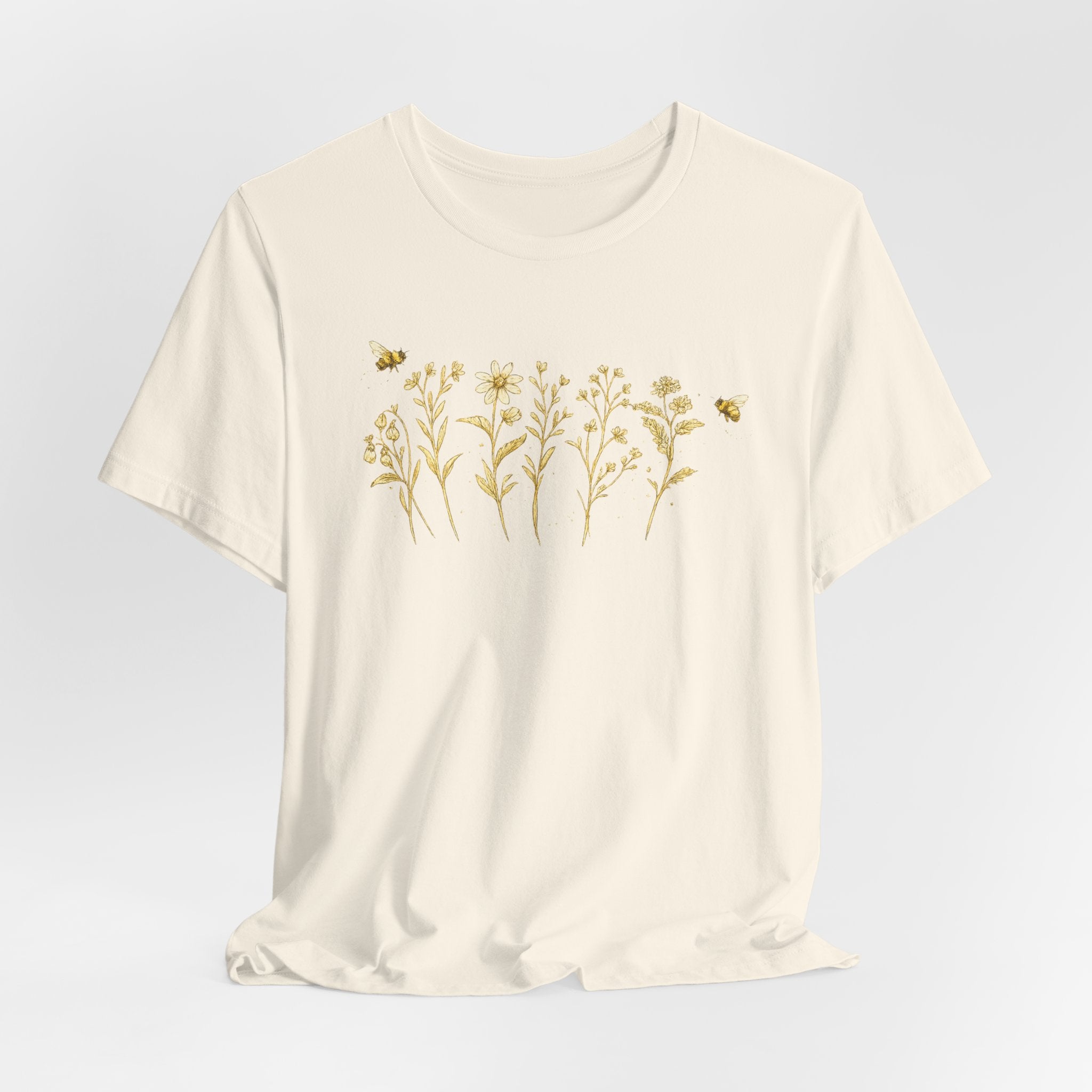 Gold Wildflower Graphic T-Shirt