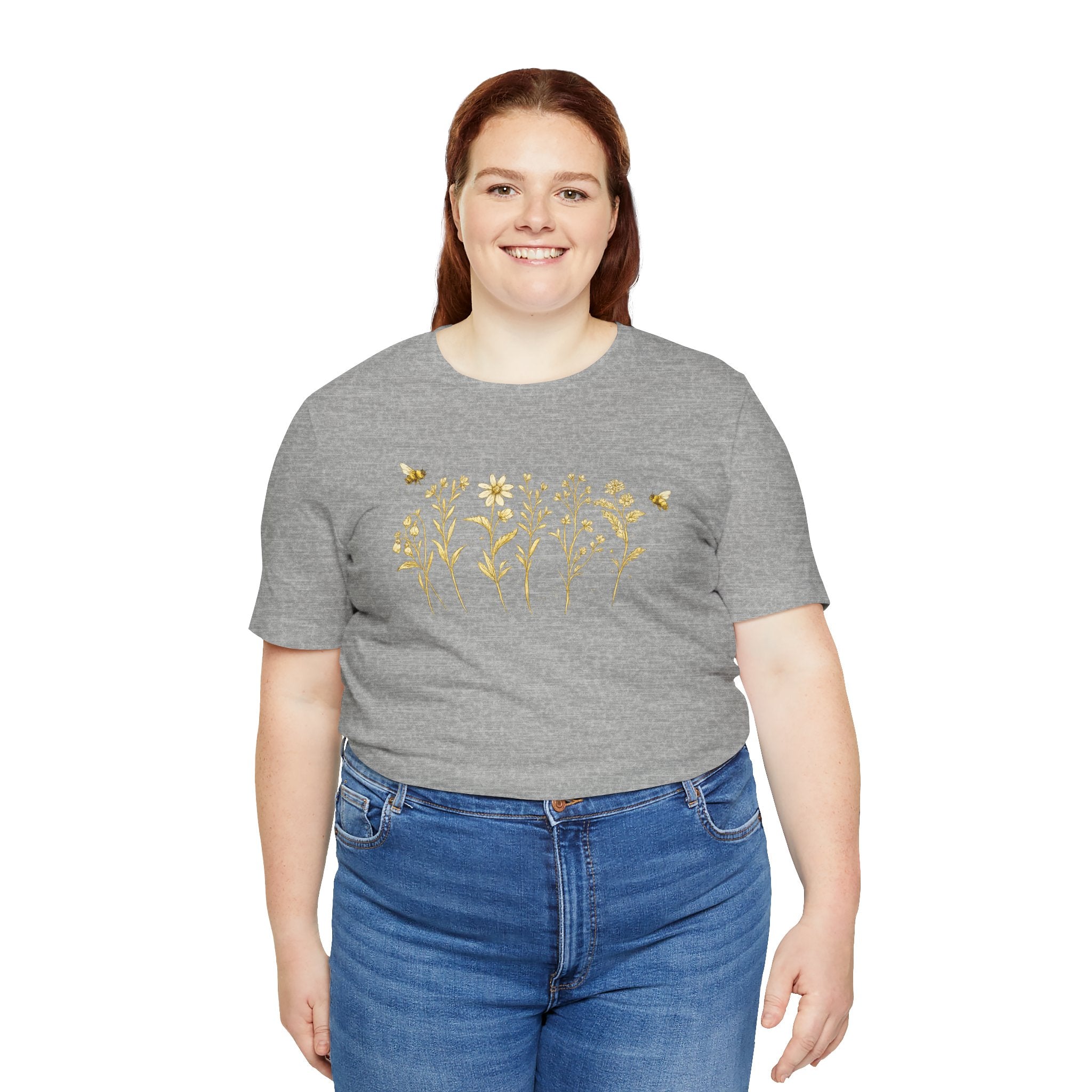 Gold Wildflower Graphic T-Shirt