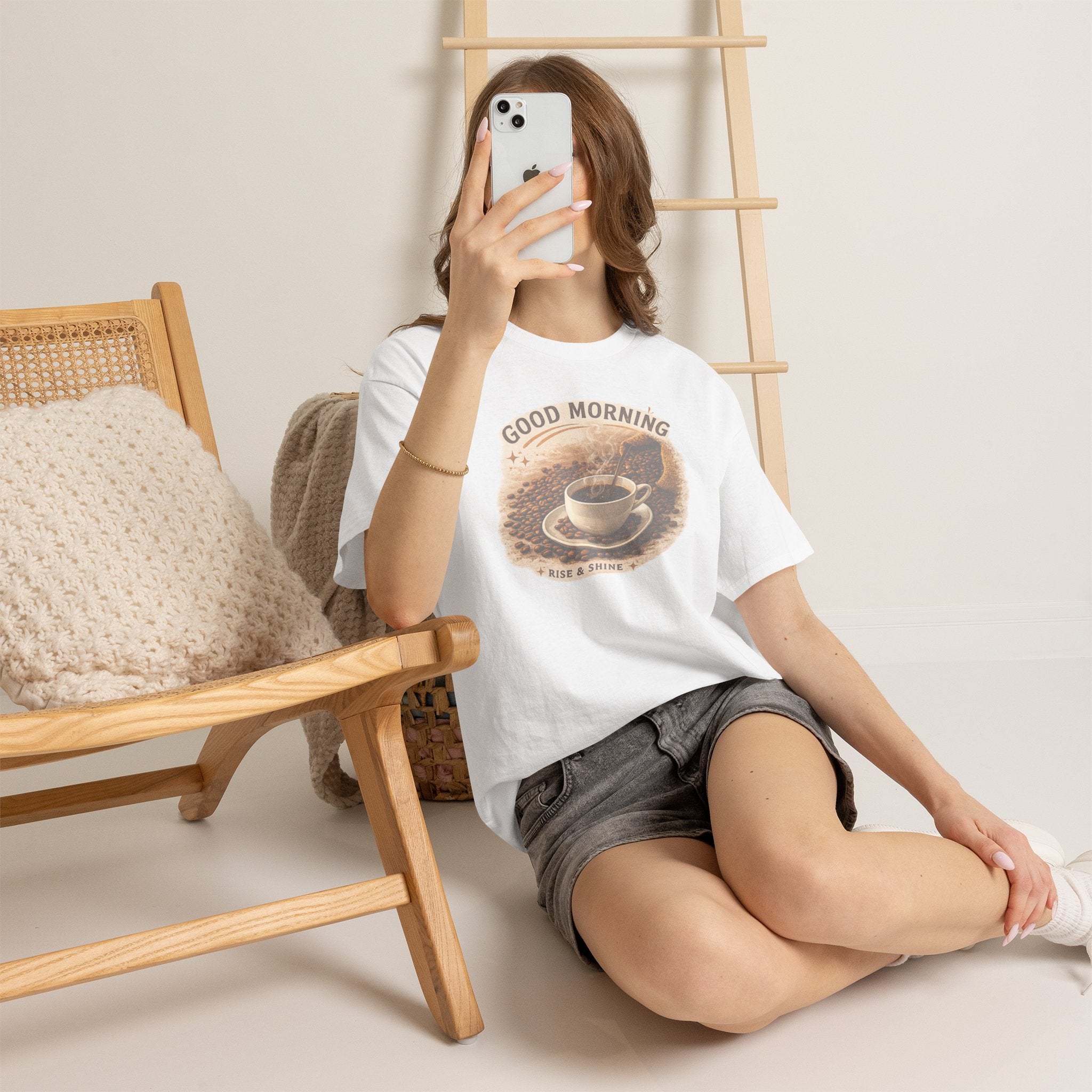 Good Morning' Rise & Shine Vintage Coffee T-Shirt