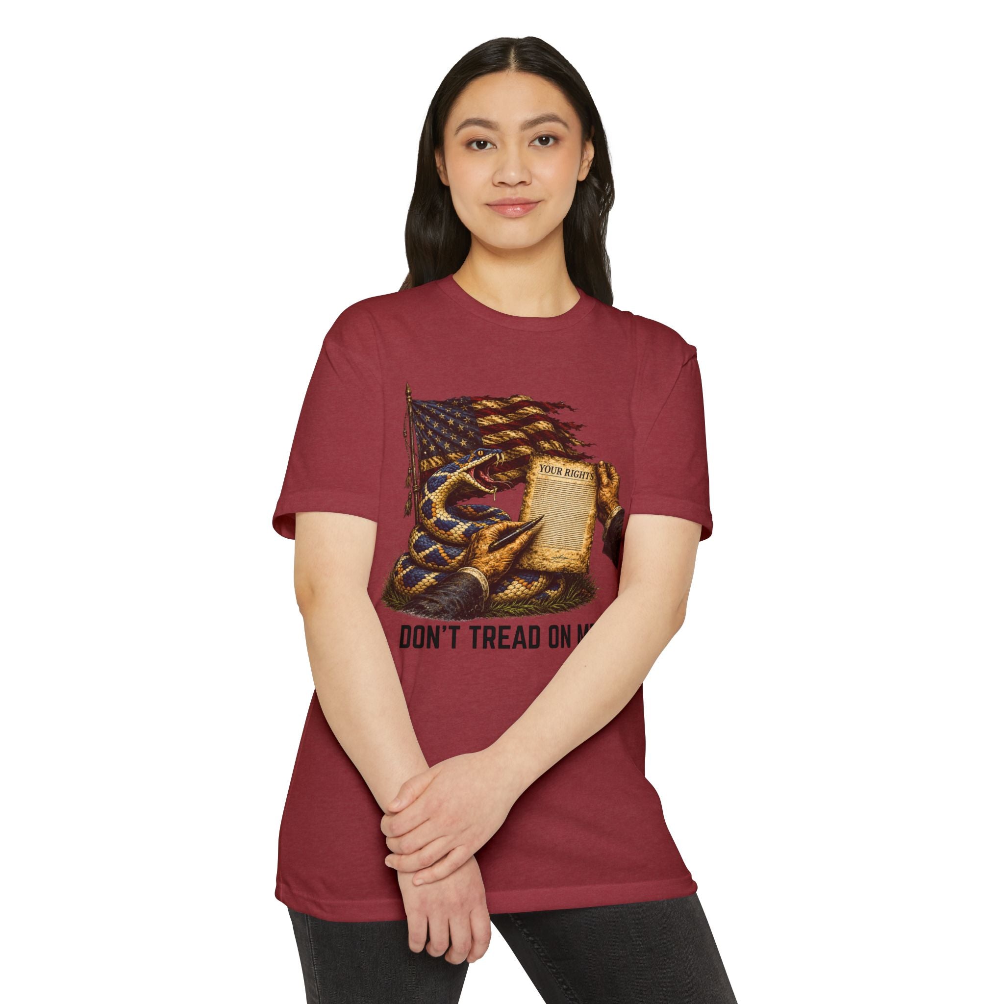 Don't Tread On Me T-Shirt - Flag & Constitution Graphic