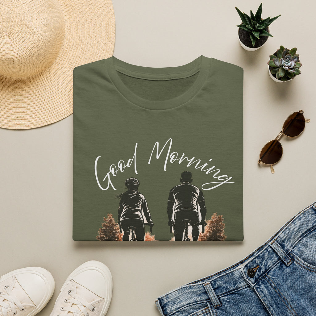 Good Morning Let's Ride T-Shirt — Biker Couple Vintage Graphic Tee