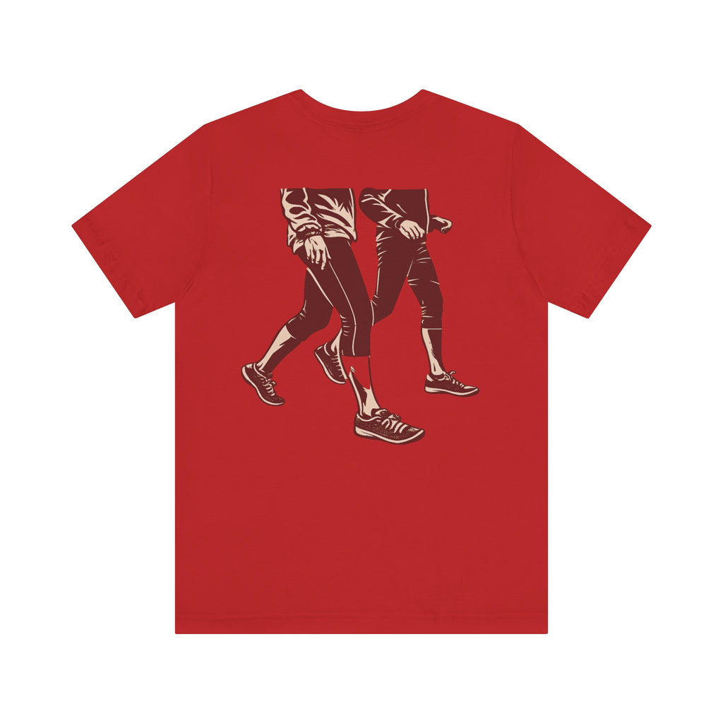Good Morning Walk Tee — Retro Walking Graphic T-Shirt for Fitness & Morning Strolls