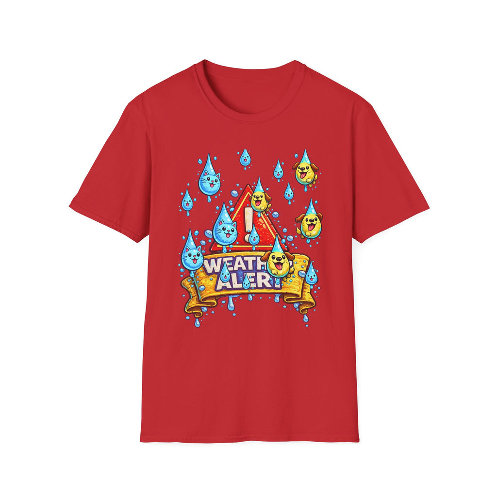 Weather Alert T-Shirt  " It's Raining Cats & Dogs"