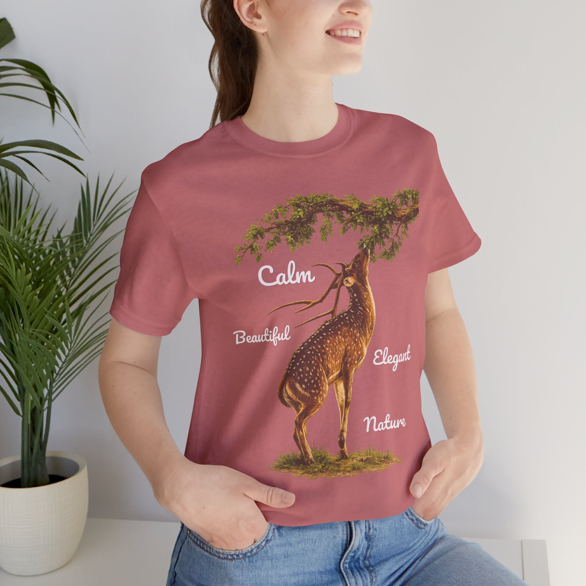 Calm Elegant Nature Deer T-Shirt