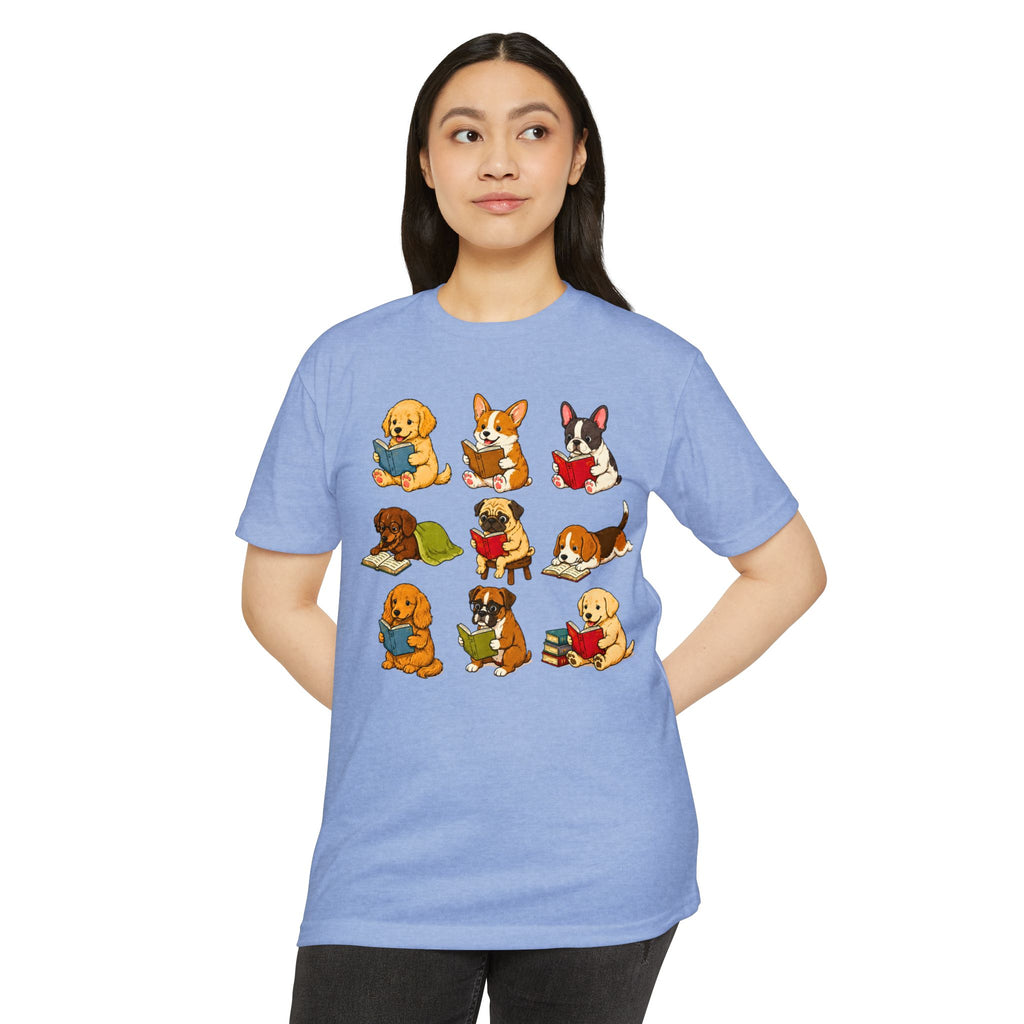 Cute Puppies Reading Dogs T-Shirt