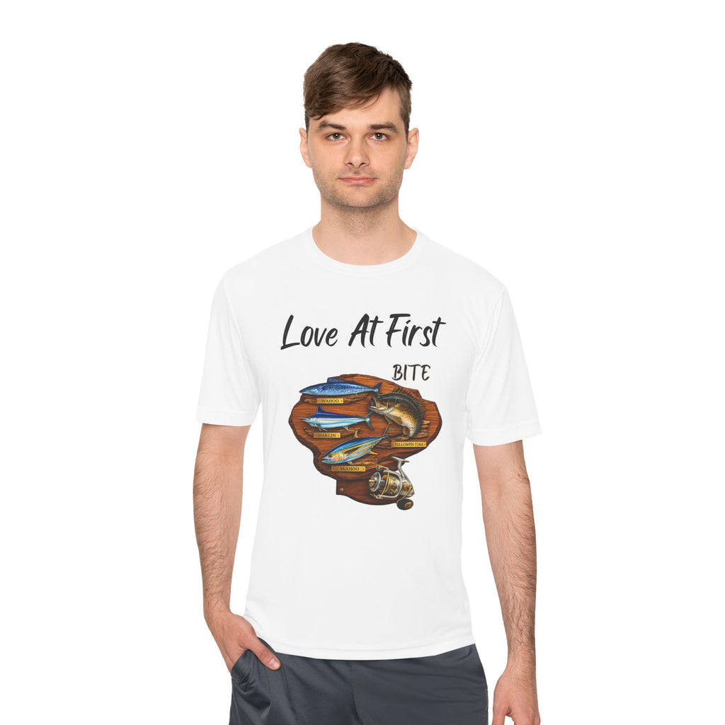 Fishing T-Shirt — "Love At First Bite" Graphic Tee