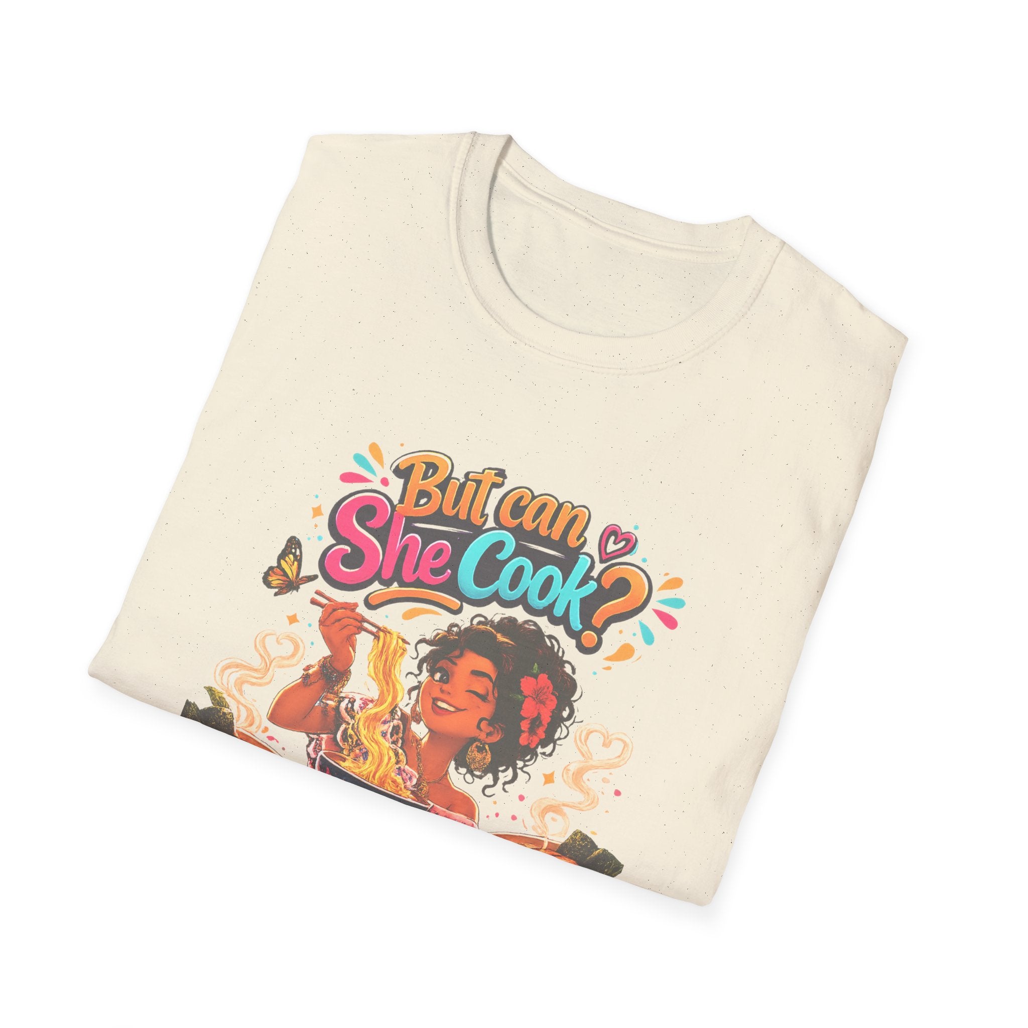 "But Can She Cook?" Retro Chef Graphic Tee