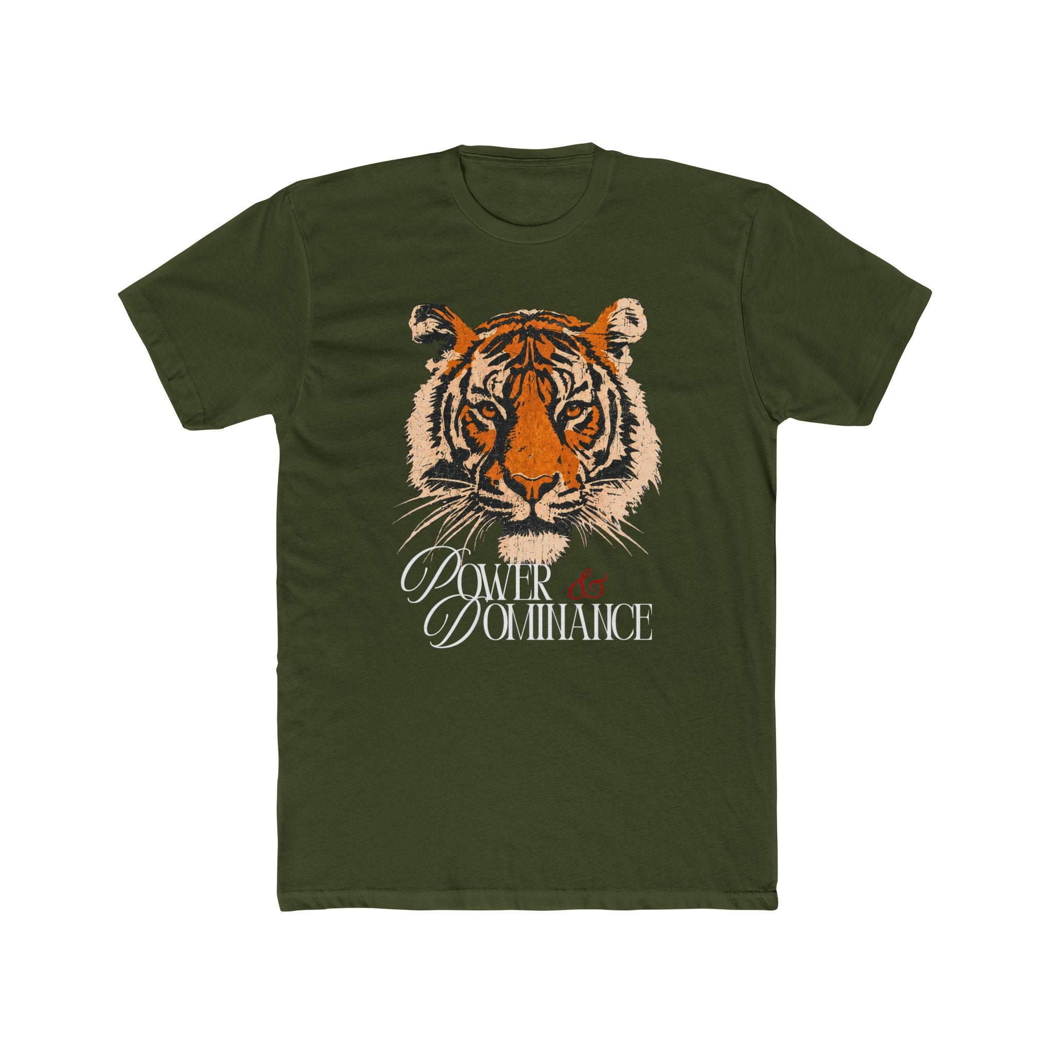 Tiger Head "Power & Dominance" Crew Tee