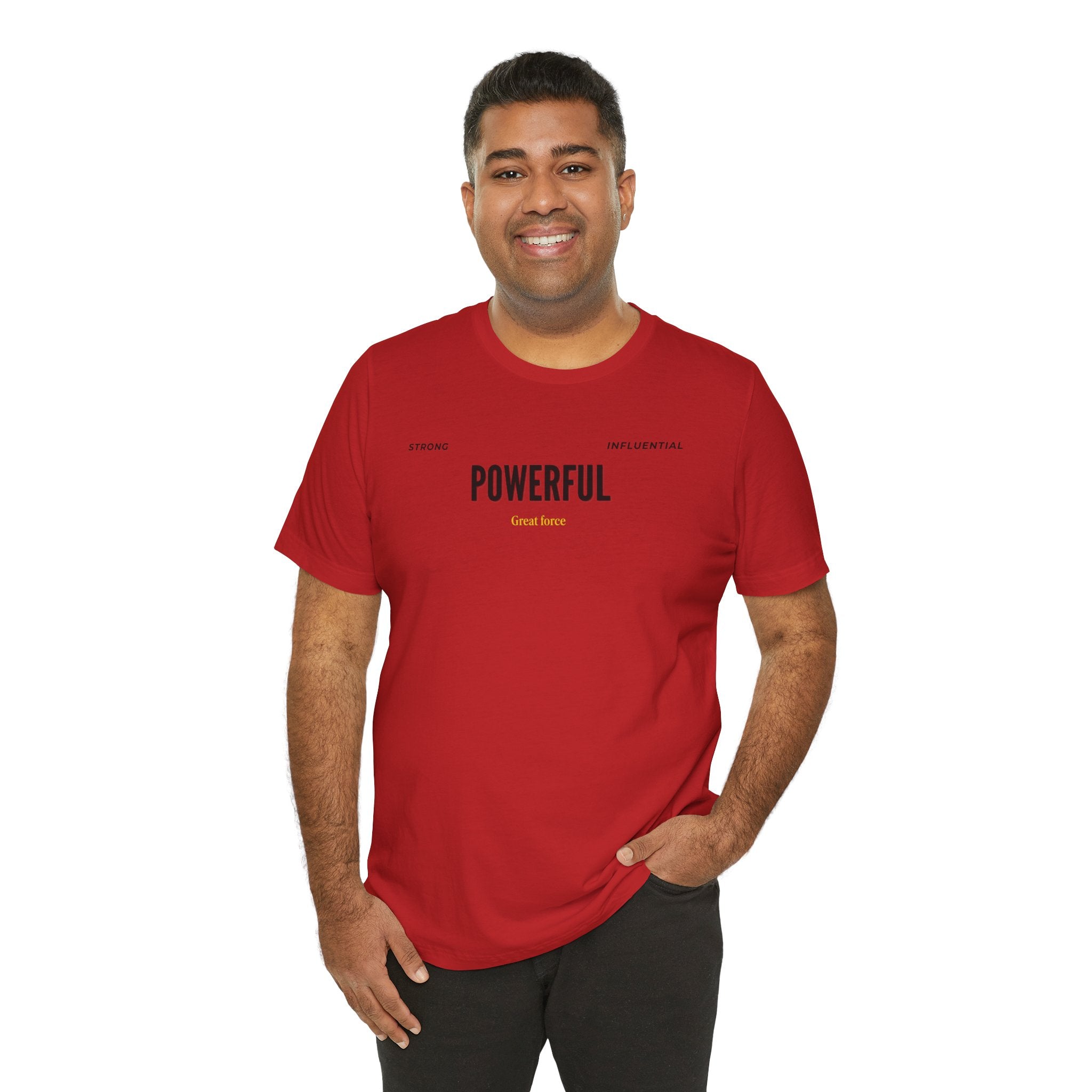 Powerful / Mighty Graphic Tee — Inspirational Strength T-Shirt