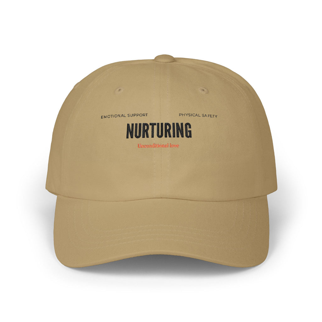 Nurturing  Minimalist Beige Embroidered MOM Cap