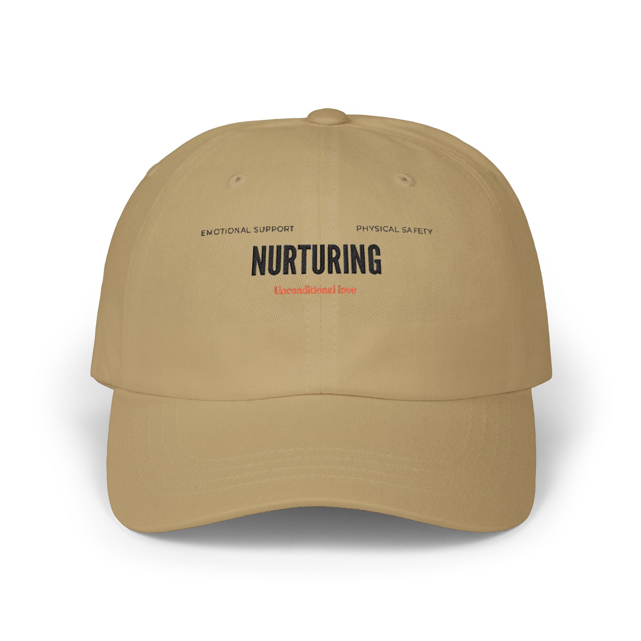 Nurturing  Minimalist Beige Embroidered MOM Cap