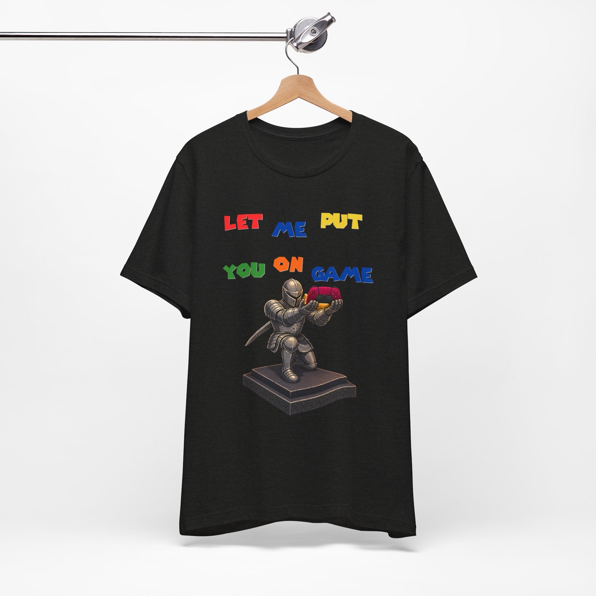 Let Me Put You On Game T-Shirt PS5 — Retro Gamer Knight Graphic Tee
