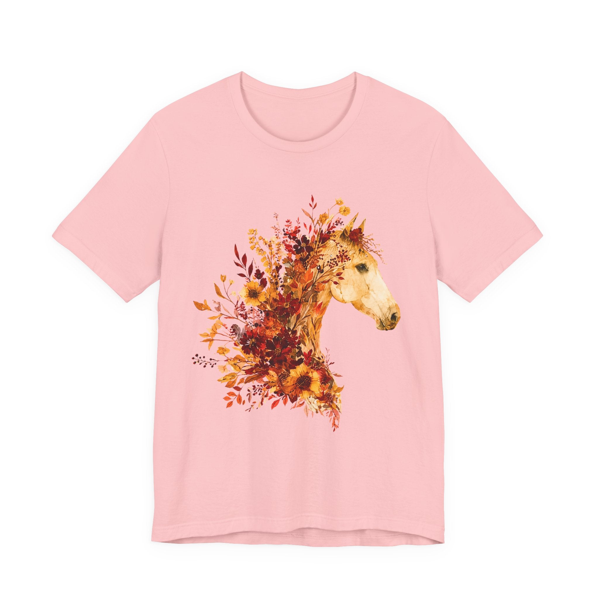 Autumn Sunflower Horse Graphic T-Shirt