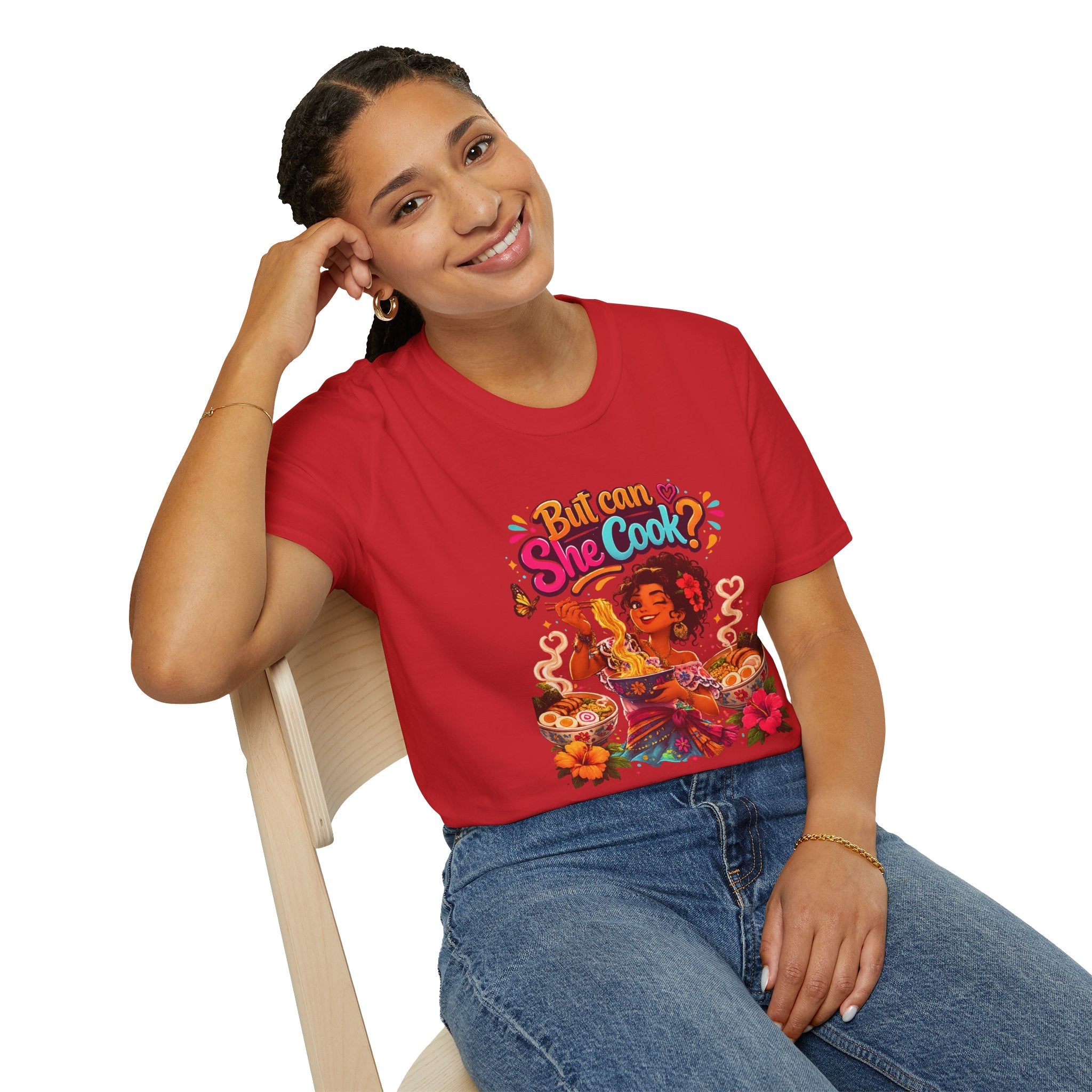 "But Can She Cook?" Retro Chef Graphic Tee