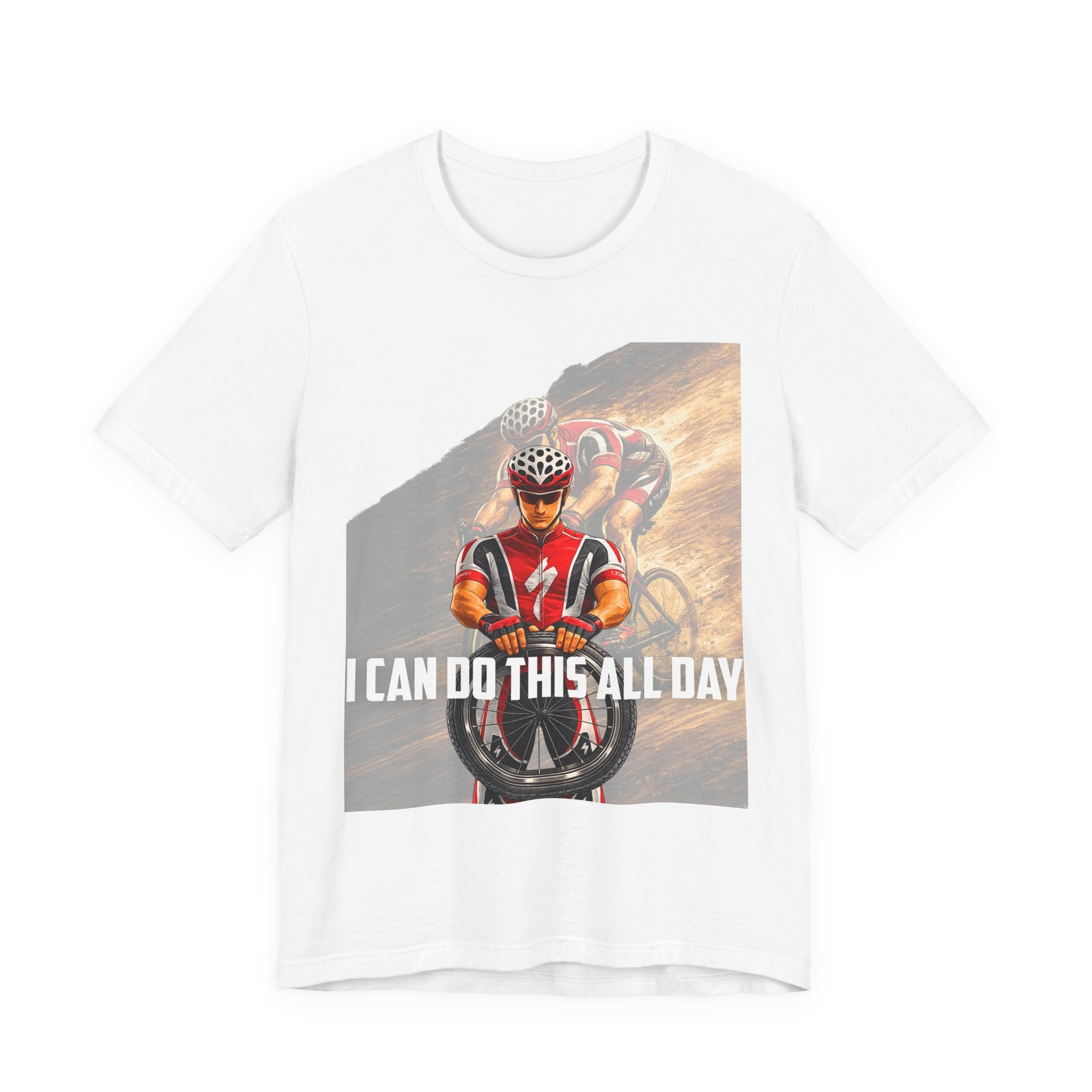 Cycling T‑Shirt — 'I Can Do This All Day' Motivational Road Bike Tee