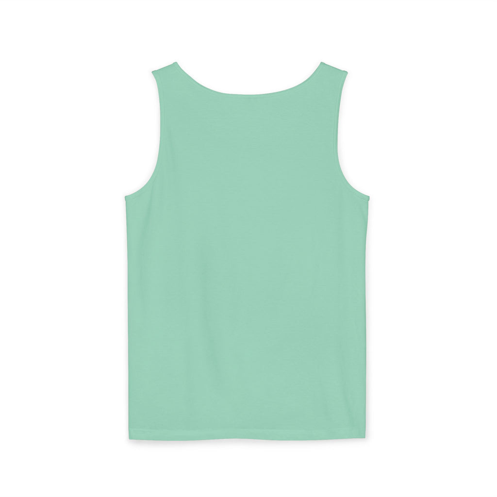 Beach Vibes Tank Top — "It’s Summer Somewhere" Flip-Flop & Sand Graphic